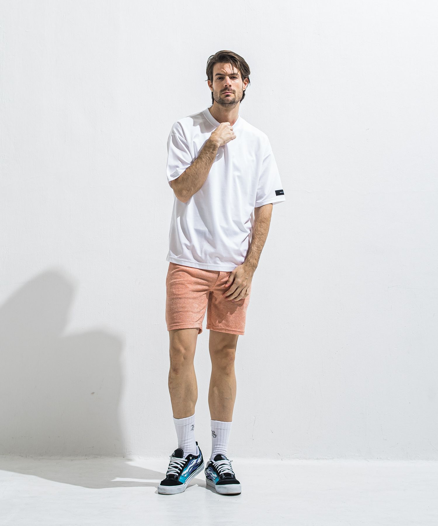 REV MESH OVER TEE / RC40-T-004 / メッシュビッグTシャツ / ホワイト (6月中旬入荷予定)