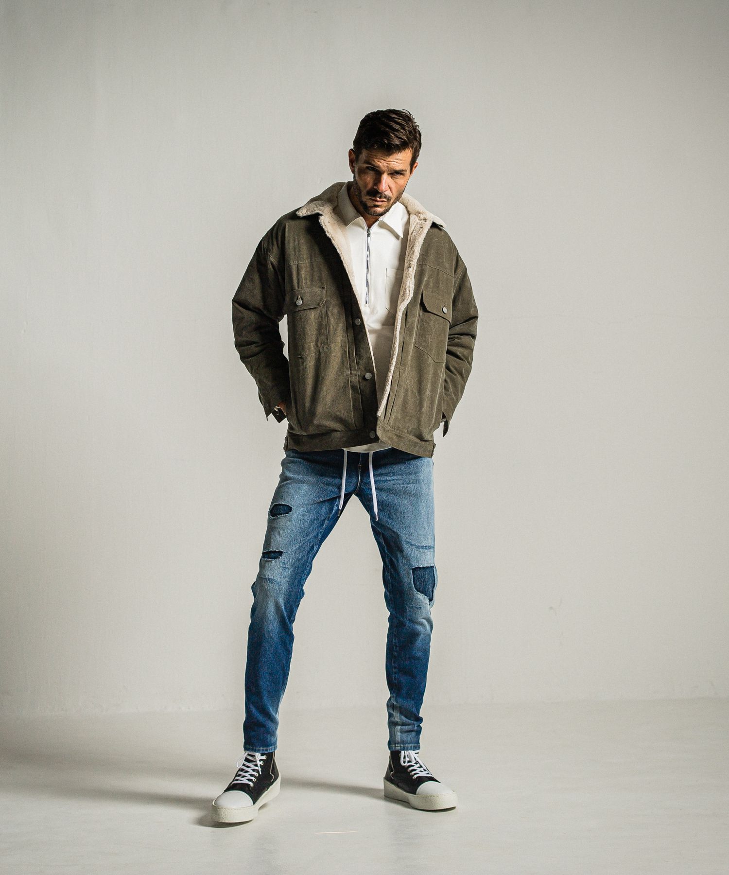 MICK DENIM JERSEY / RC34-ST-020 / デニムジャージテーパードパンツ / インディゴユーズド