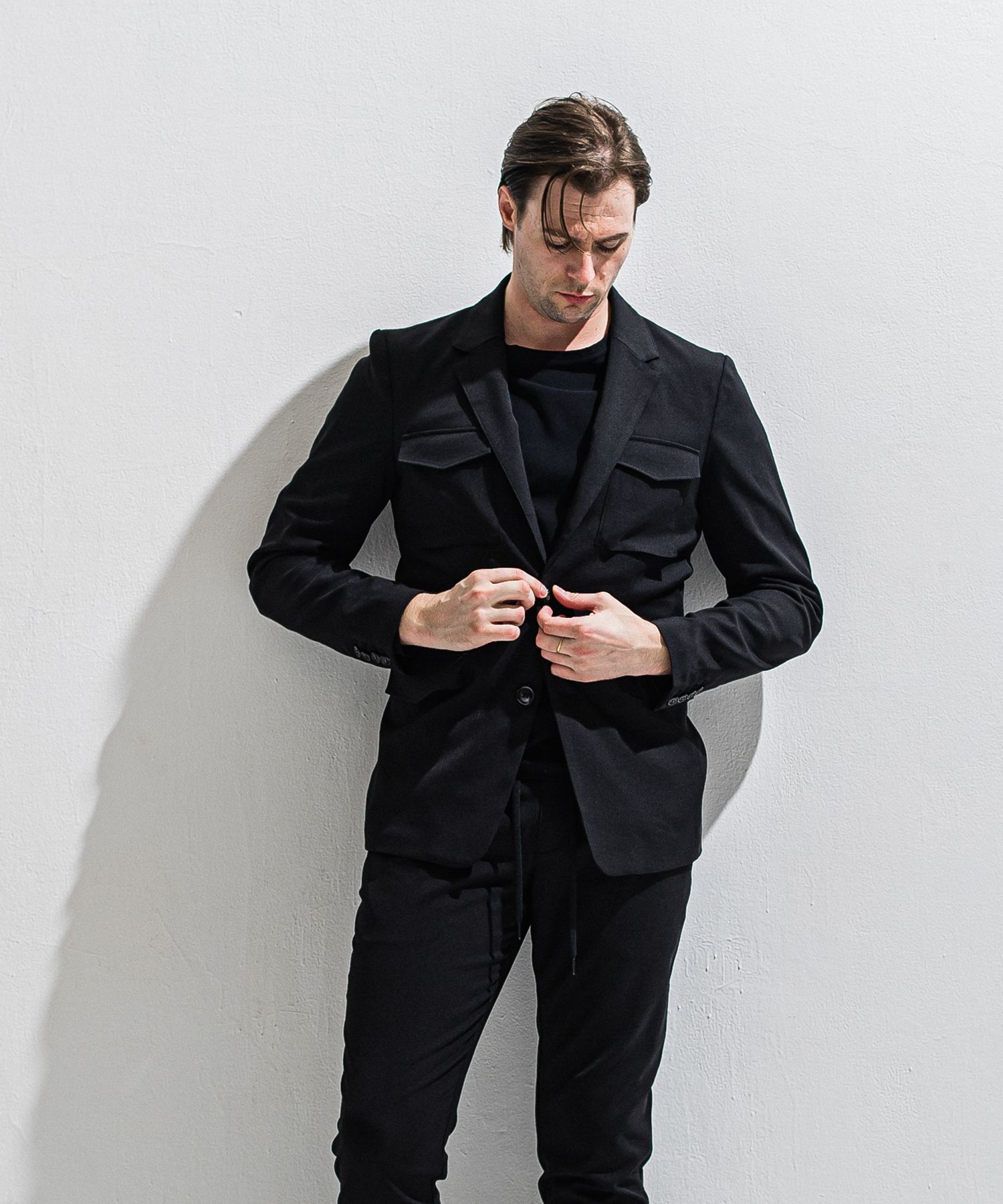 PS-65 JACKET / DP1-JK-002 / ミリタリーテーラードジャケット / ブラック (2月中旬入荷予定)