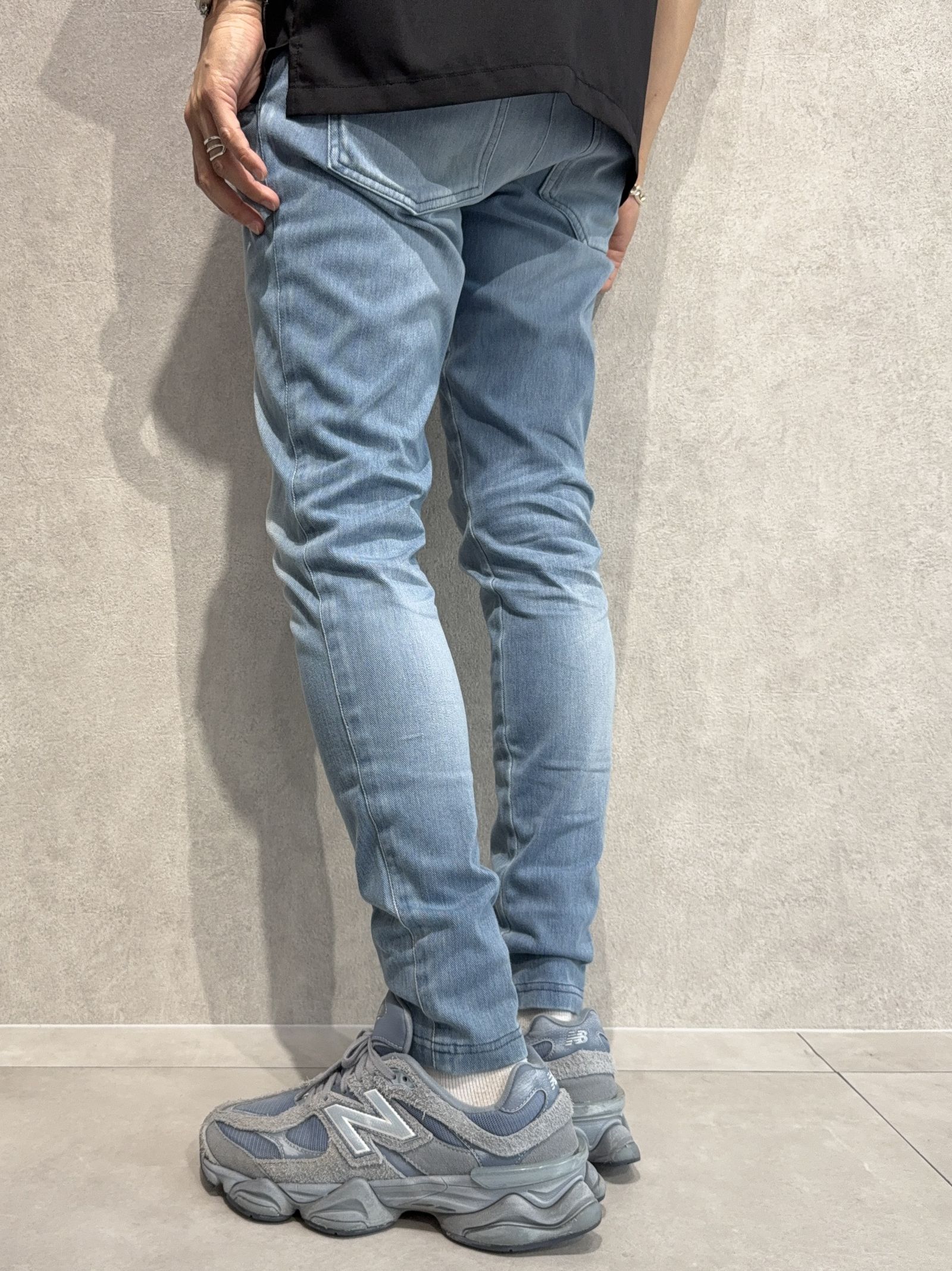 DENIM JERSEY CHRIS EASY TUCK PT / RC36-ST-016TD / ライトオンスデニムジャージイージータックパンツ / ライトインディゴ
