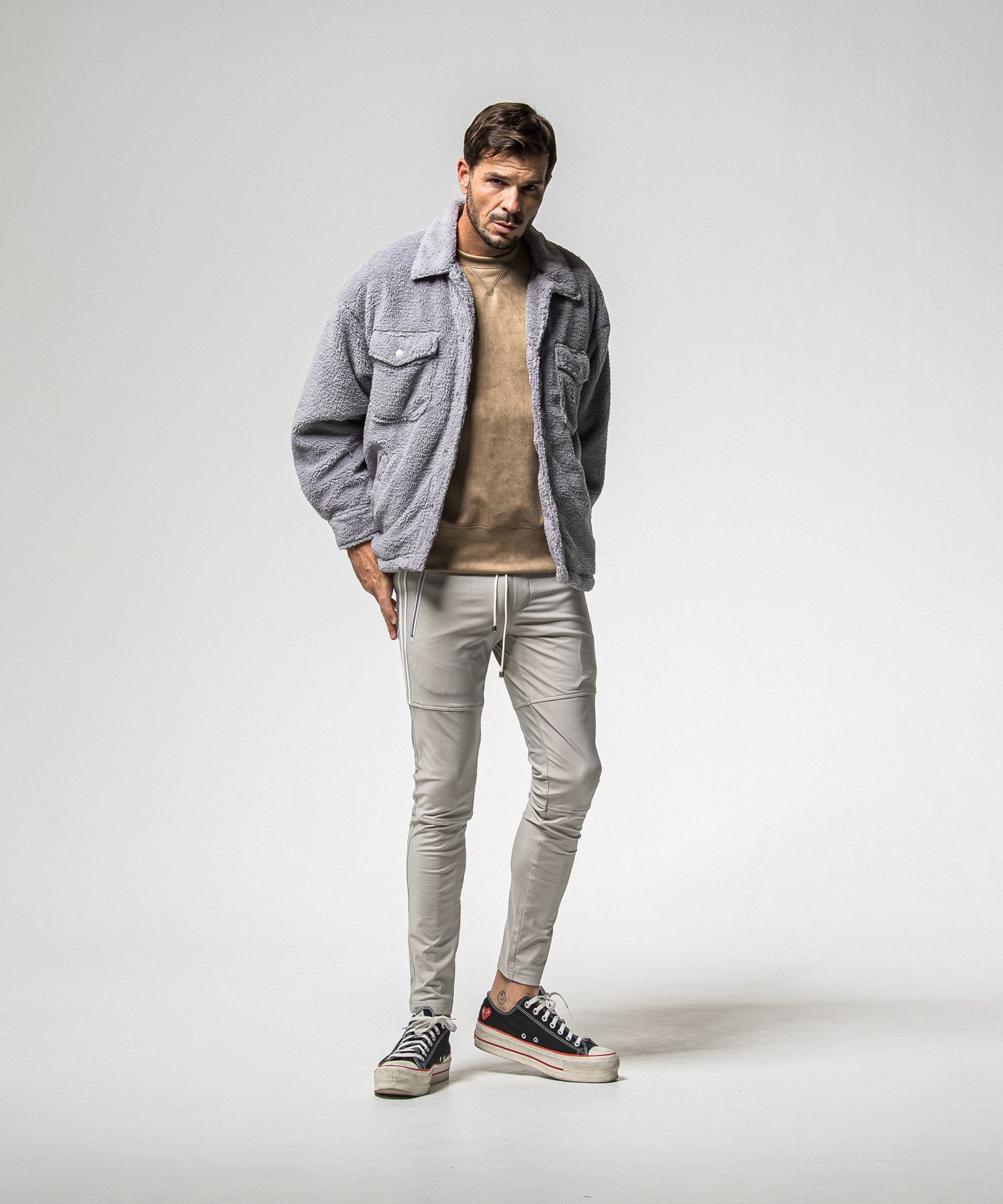 SUEDE DROP TRAINER / RC38-C-005 / スエードトレーナー / ブラウン (1月上旬入荷予定)