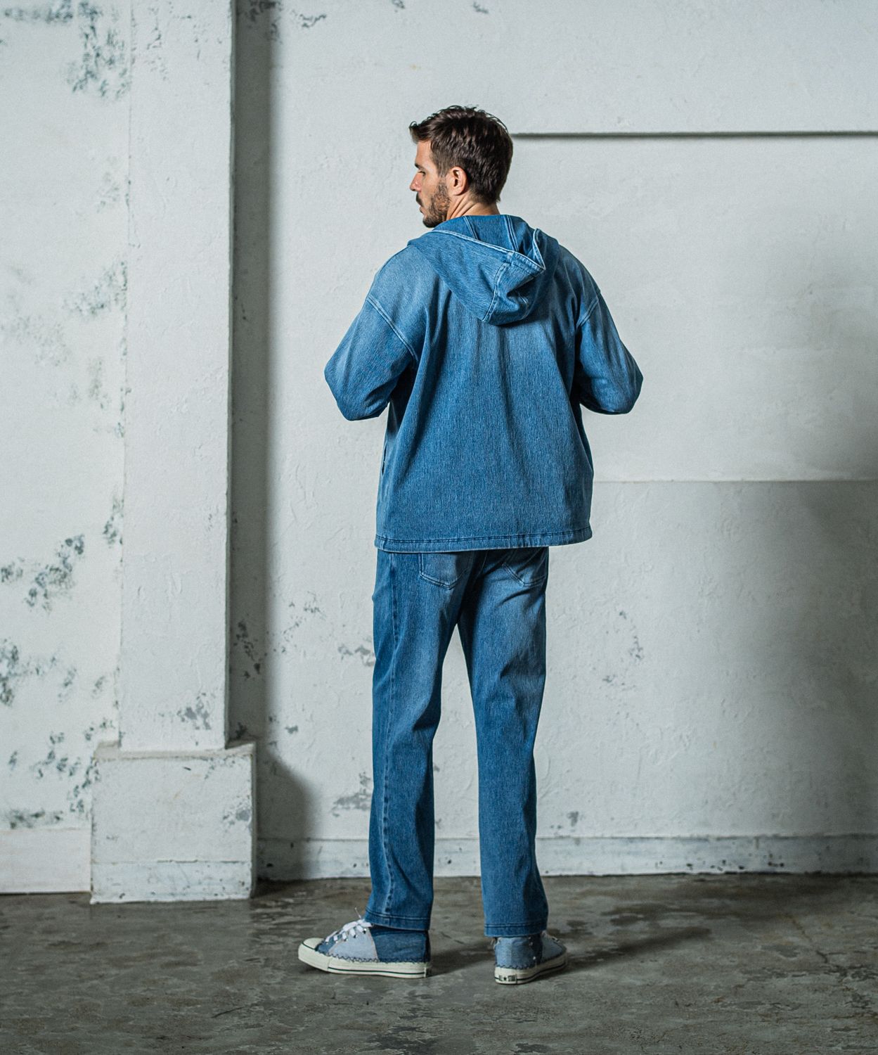 EX DENIM JERSEY WIDE PT / RC35-ST-016WTD / デニムジャージワイドパンツ / ライトインディゴ