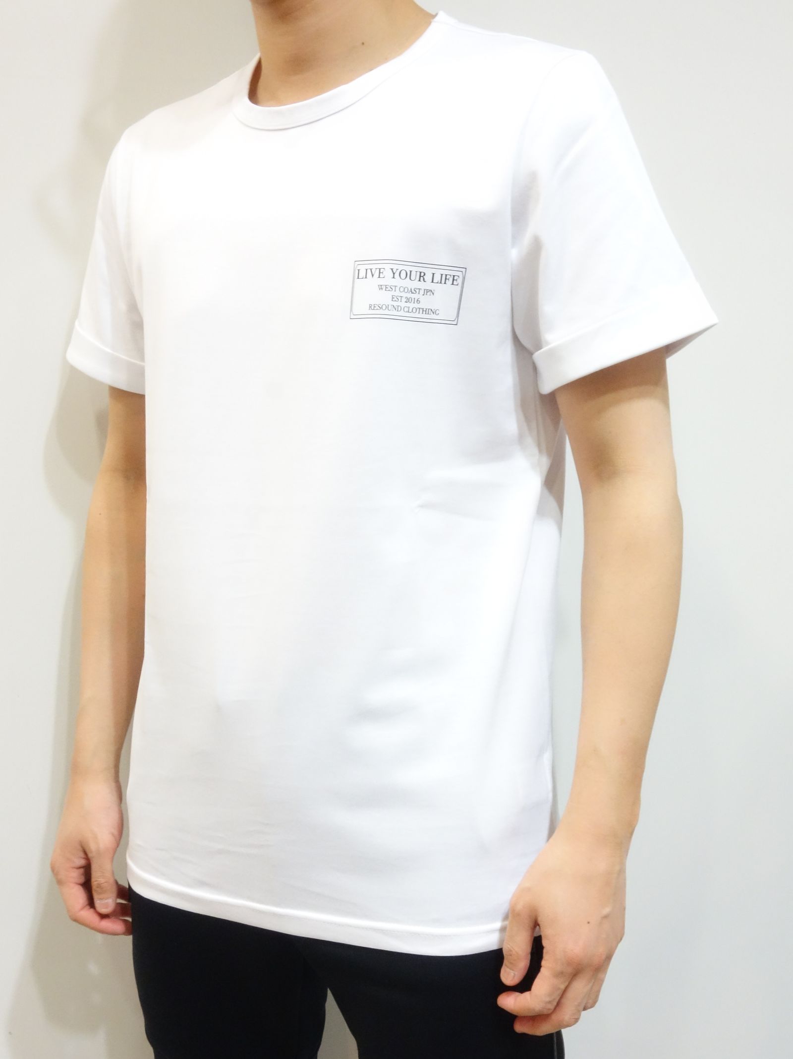 CREW ROLL UP JERSEY TEE / RC19-T-008 / プリントTシャツ ※