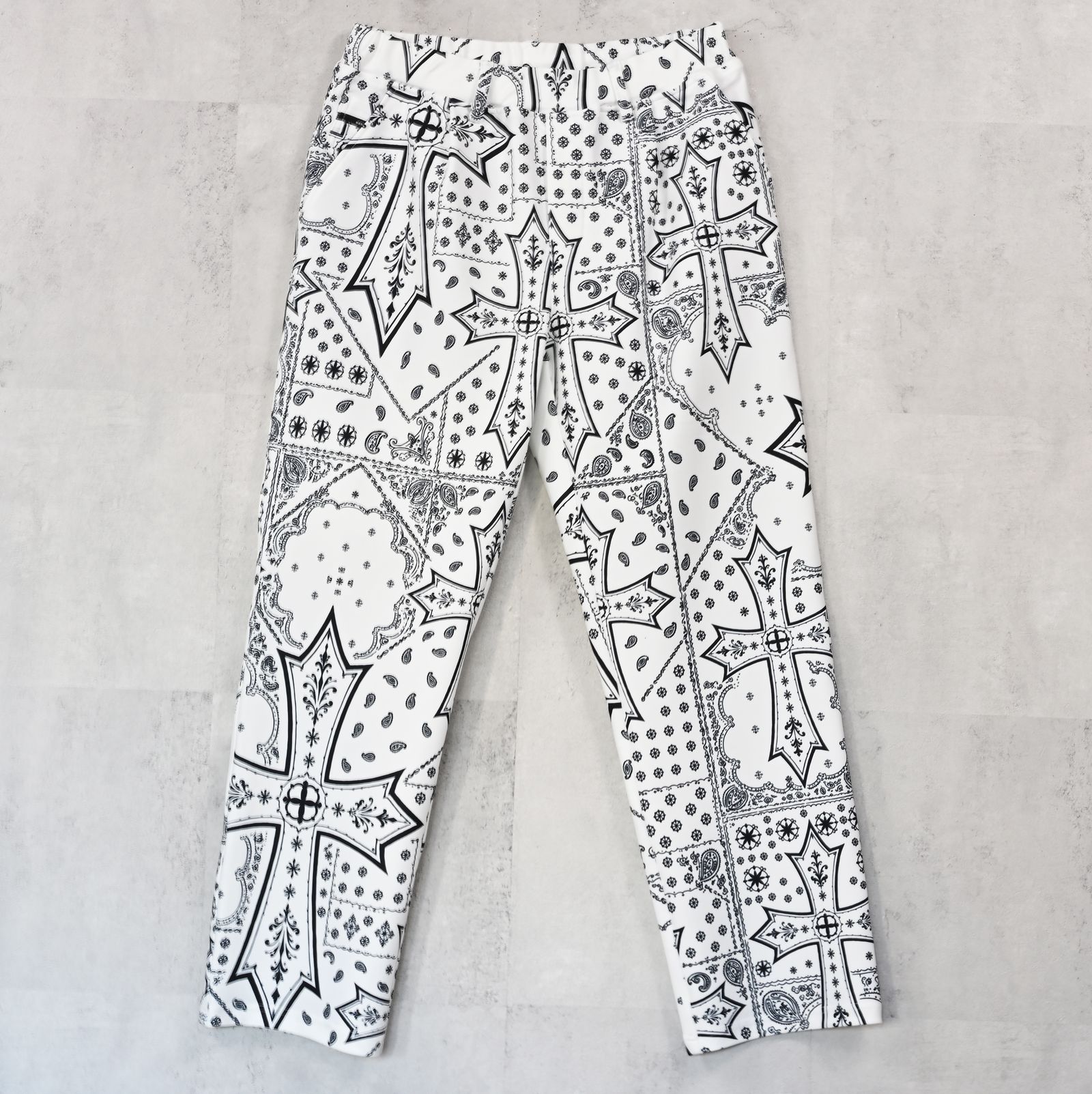 CHRIS EASY WIDE TUCK PANTS / RC42-ST-016WT / セミワイドタックパンツ / クロスホワイト (1月上旬入荷予定)