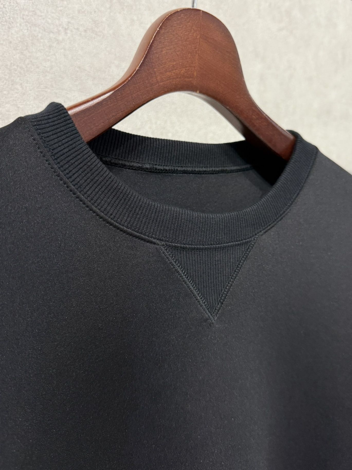 HD DROP TRAINER / RC37-C-004 / ダンボールニット 無地トレーナー / ブラック