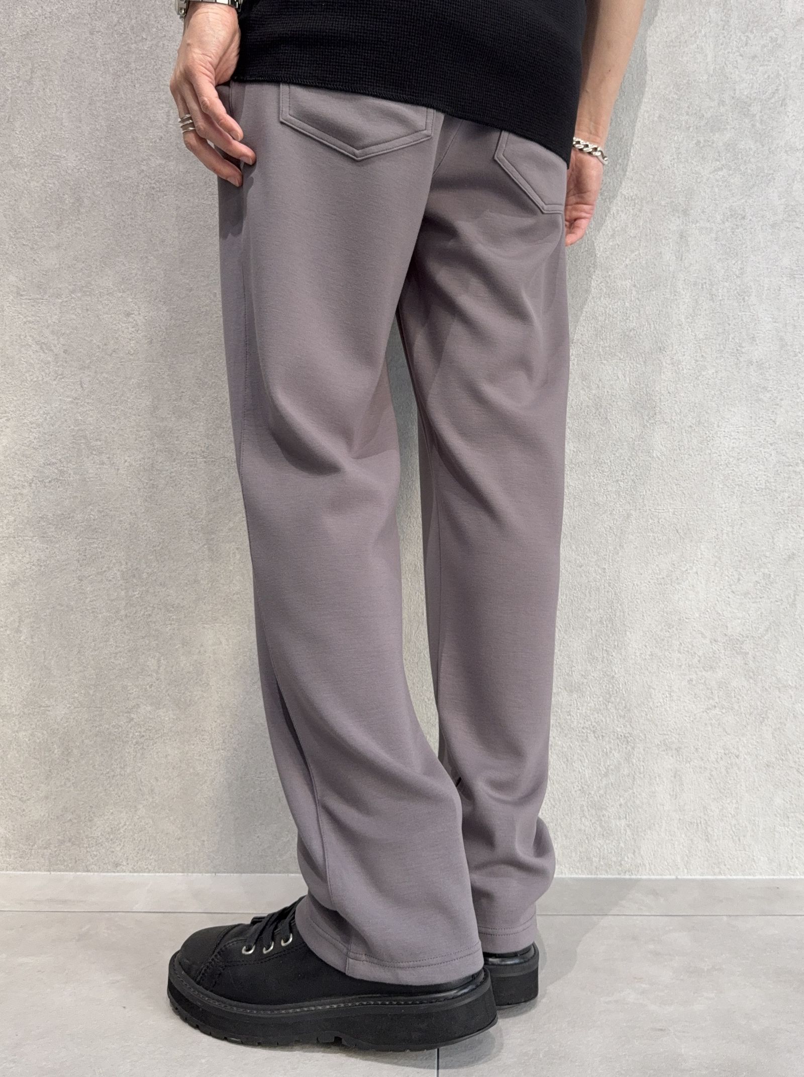 SEMI WIDE TUCK PANTS / RC40-ST-016WT / セミワイドタックパンツ / ダンボールチャコール