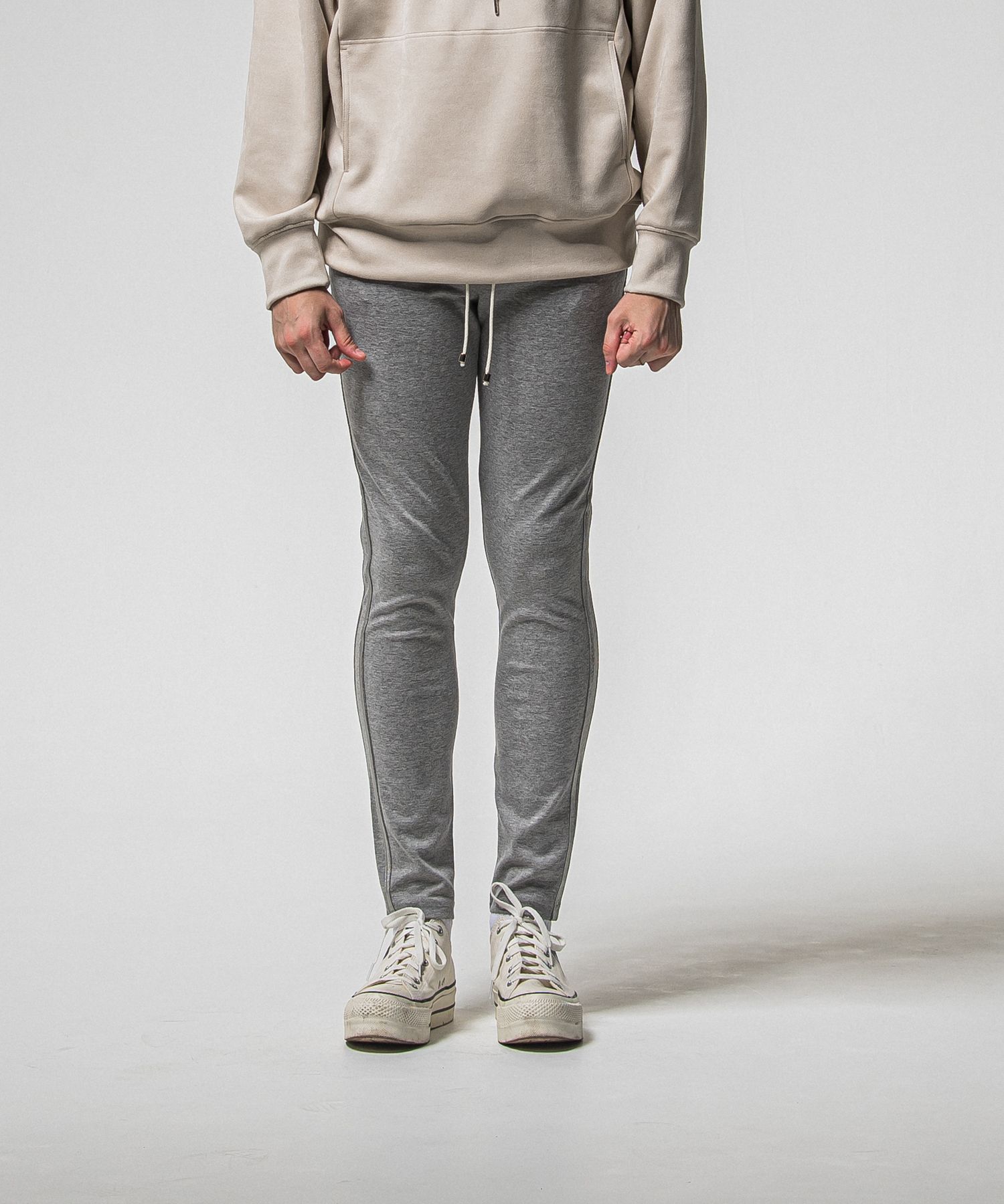 BLIND LINE PT / BASIC-ST-008 / ラインパンツ / グレー×シルバー (1月上旬入荷予定)
