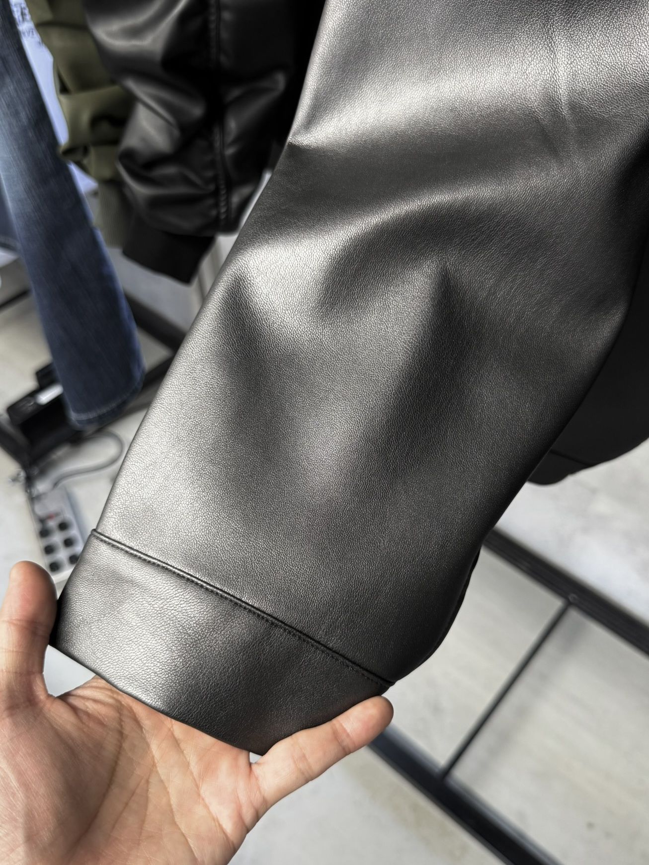LEATHER SP JK / RC41-JK-005 / エコレザーシングルライダース / ガンメタシルバー (9月下旬入荷予定)