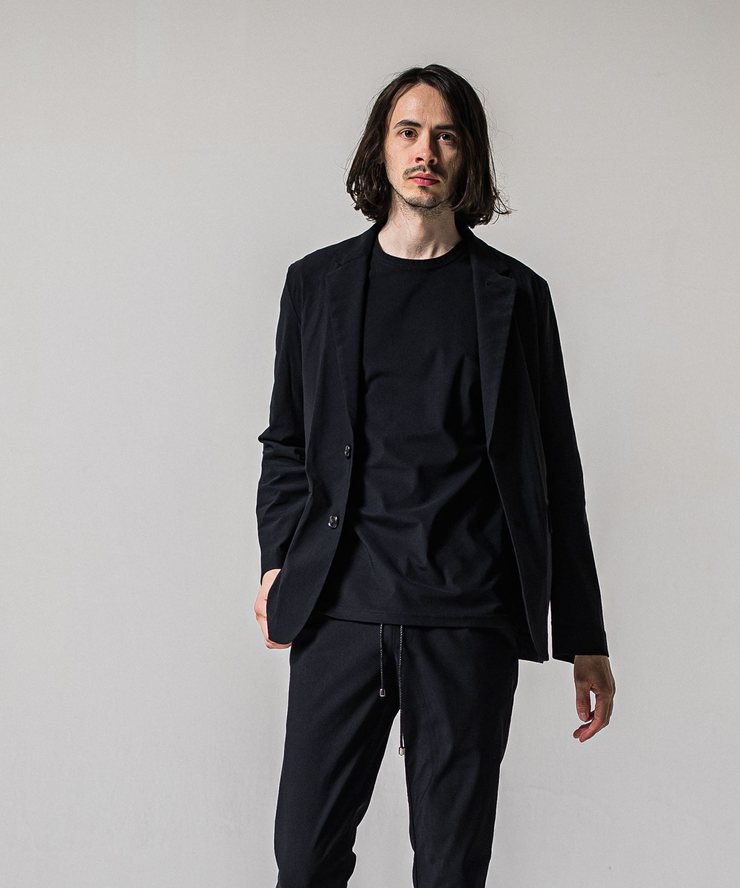 GARY LOOSE JACKET / RC39-JK-001 / ナイロンルーズテーラードジャケット / ナイロンブラック (2月下旬入荷予定)