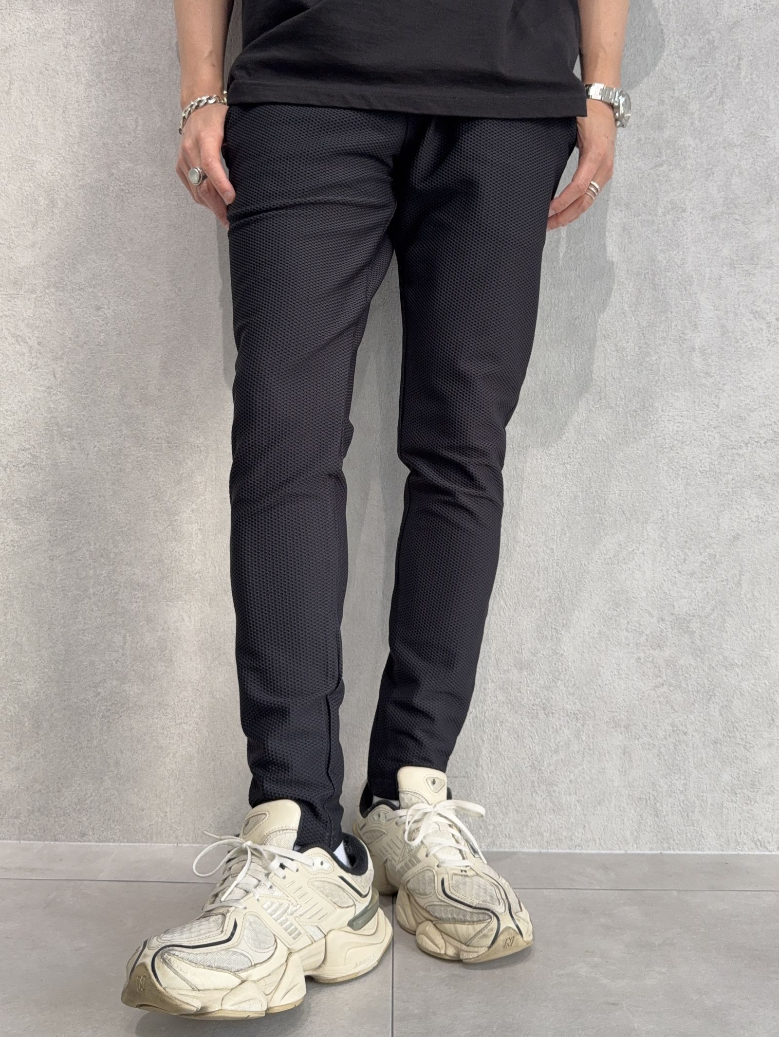 CHRIS EASY TUCK PANTS / RC40-ST-016T / イージータックパンツ / メッシュブラック