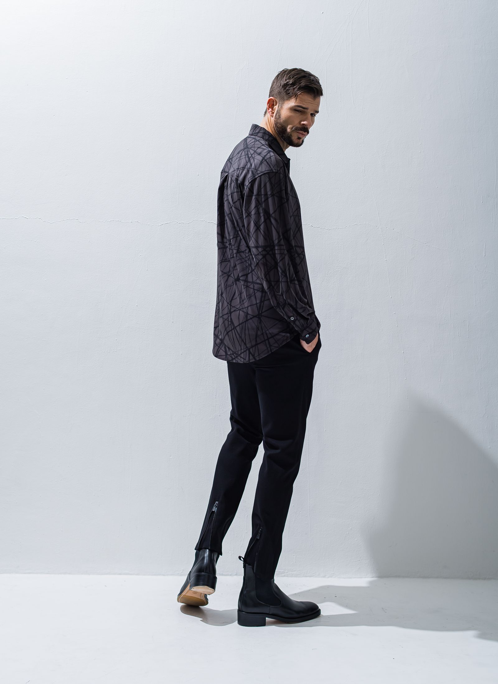 JACK SHIRTS / RC28-SH-001 / オーバーサイズシャツ / チャコール