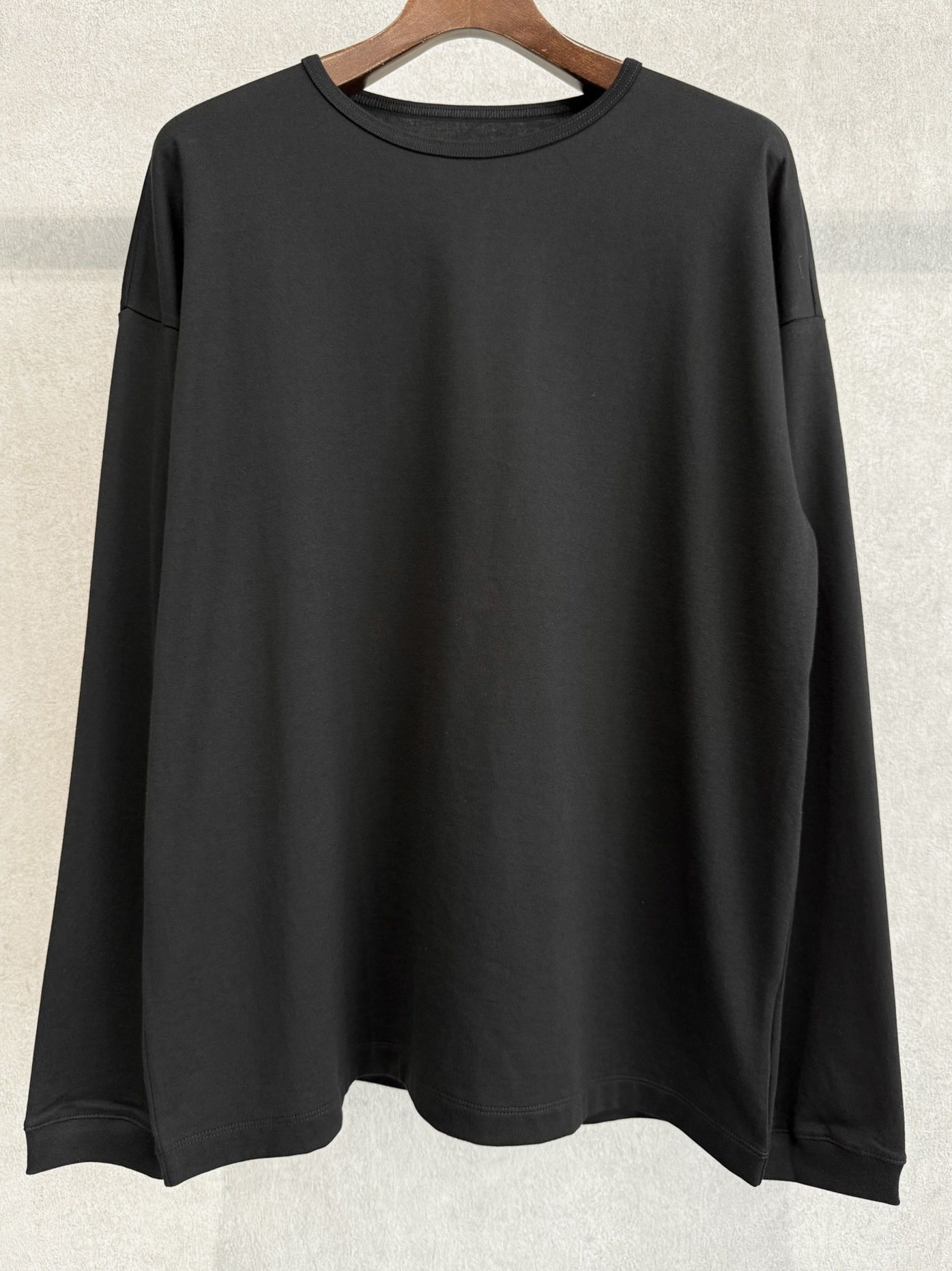 PIN ST RC OVER LONGSLEEVE TEE / RC41-T-003 / オーバーサイズ長袖バックロゴTシャツ / ブラック