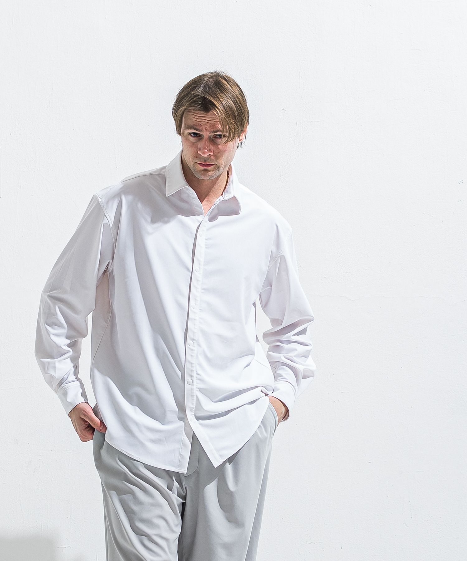 RUSH JACK SHIRTS / RC40-SH-001 / オーバーサイズラッシュガードシャツ / ホワイト (4月中旬入荷予定)