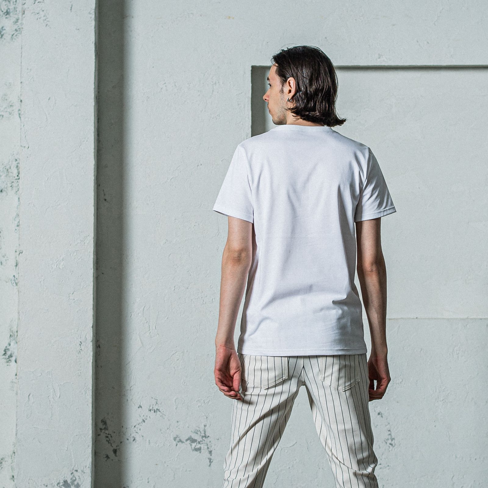 NSNF BASIC TEE / RC35-T-003 / メッセージロゴジャストTシャツ / ホワイト