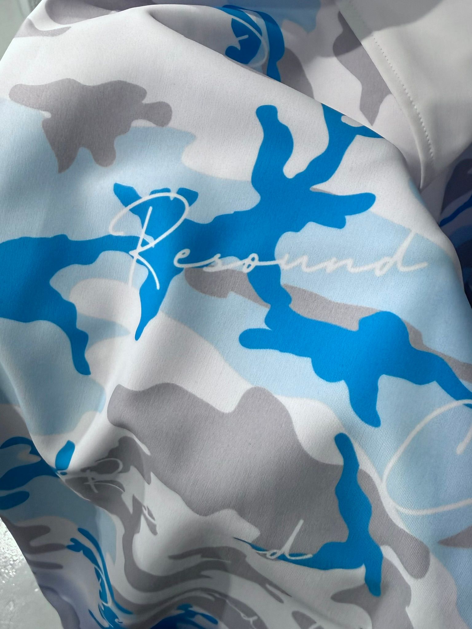 RUSH OVER ZIPUP HOODIE / RC40-C-001 / ラッシュガードパーカー / カモフラサックス (5月下旬入荷予定)