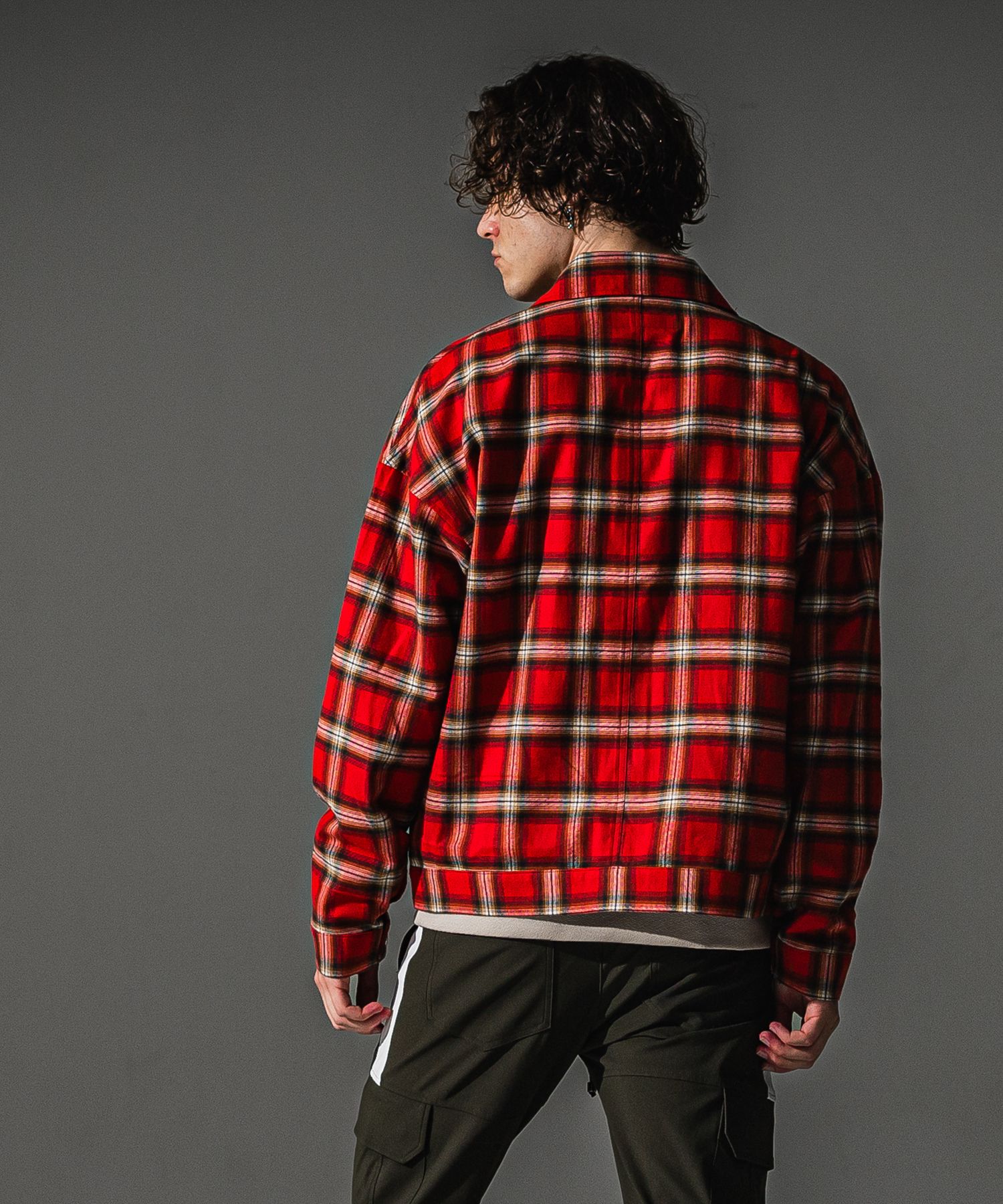 CHECK SHIRT JACKET / RC41-SH-003 / チェックシャツジャケット / レッド (8月下旬入荷予定)
