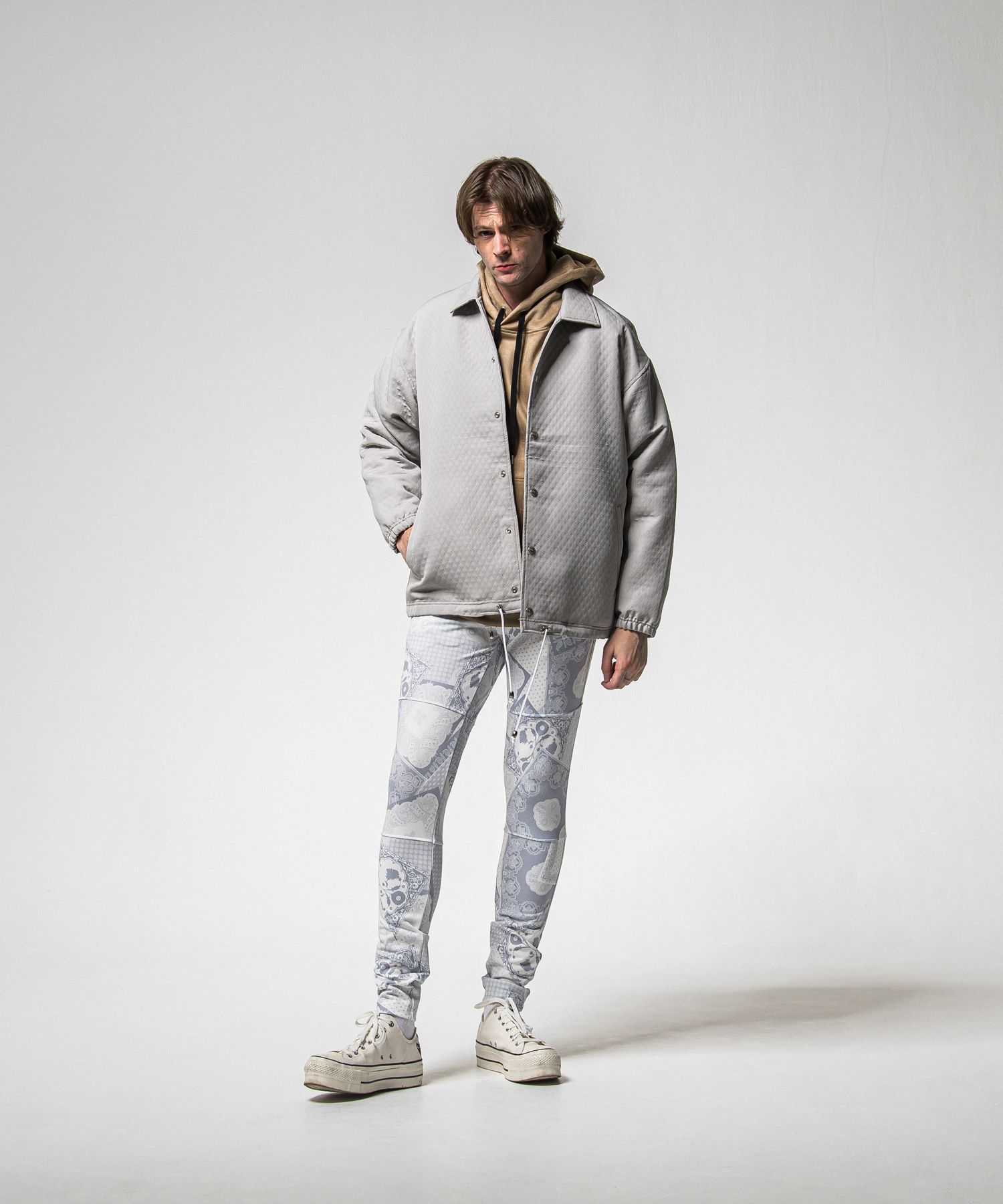 FUR COACH JK / RC38-JK-005 / キルティングファーコーチジャケット / グレー (11月中旬入荷予定)