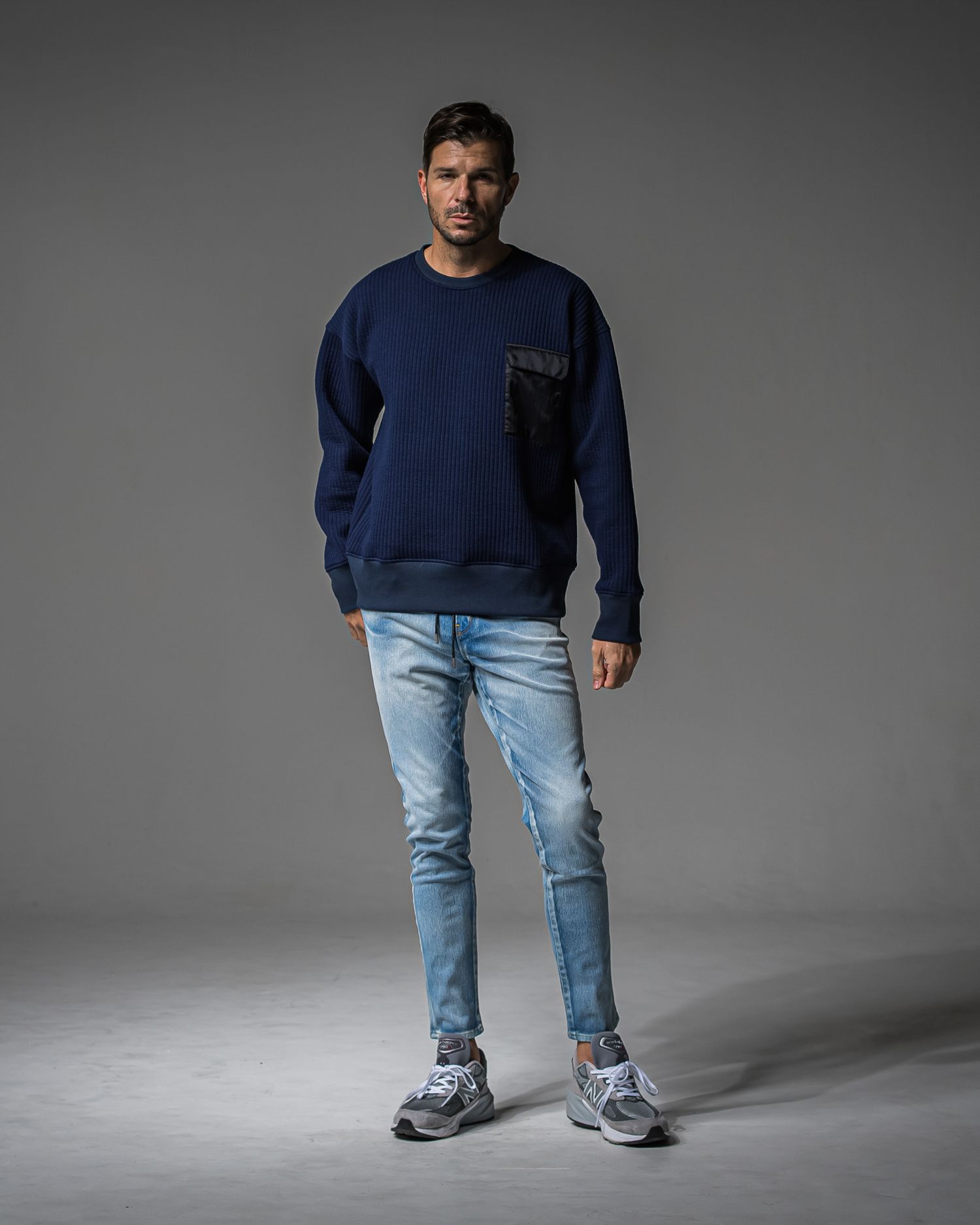 MICK DENIM JERSEY / RC37-ST-020 / デニムジャージテーパードパンツ / ライトインディゴ (9月上旬入荷予定)