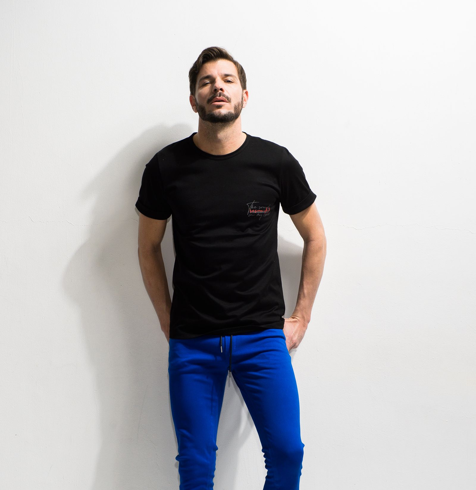 MESSAGE CHEST ROLL UP JERSEY TEE / RC20-T-003 / バックプリントTシャツ ※