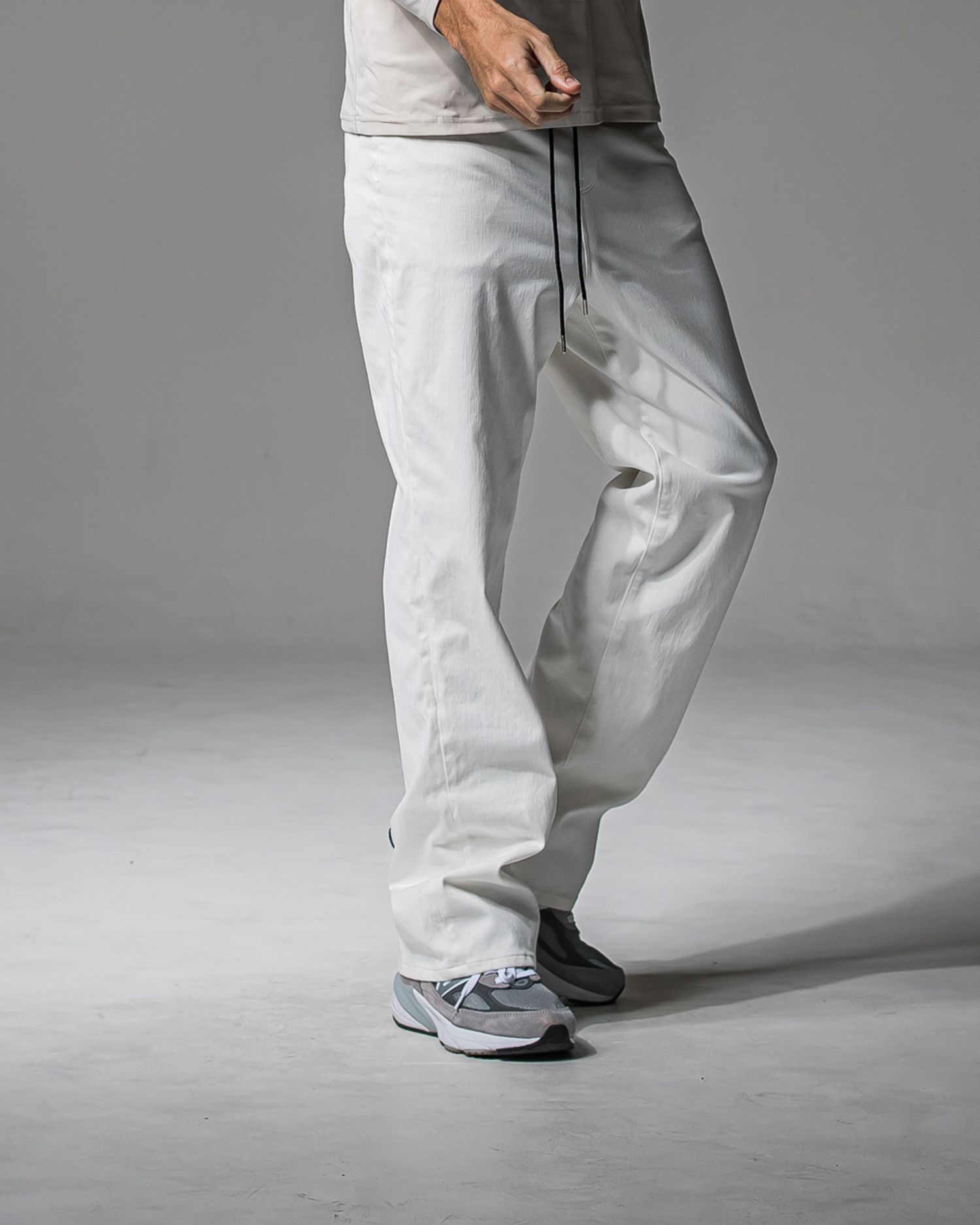 KING DENIM JERSEY / BASIC-ST-005 / デニムジャージ バギーワイドパンツ / ホワイト