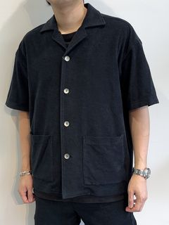 PILE BEACH SHIRTS / RC32-SH-002 / パイル半袖シャツ / ブラック