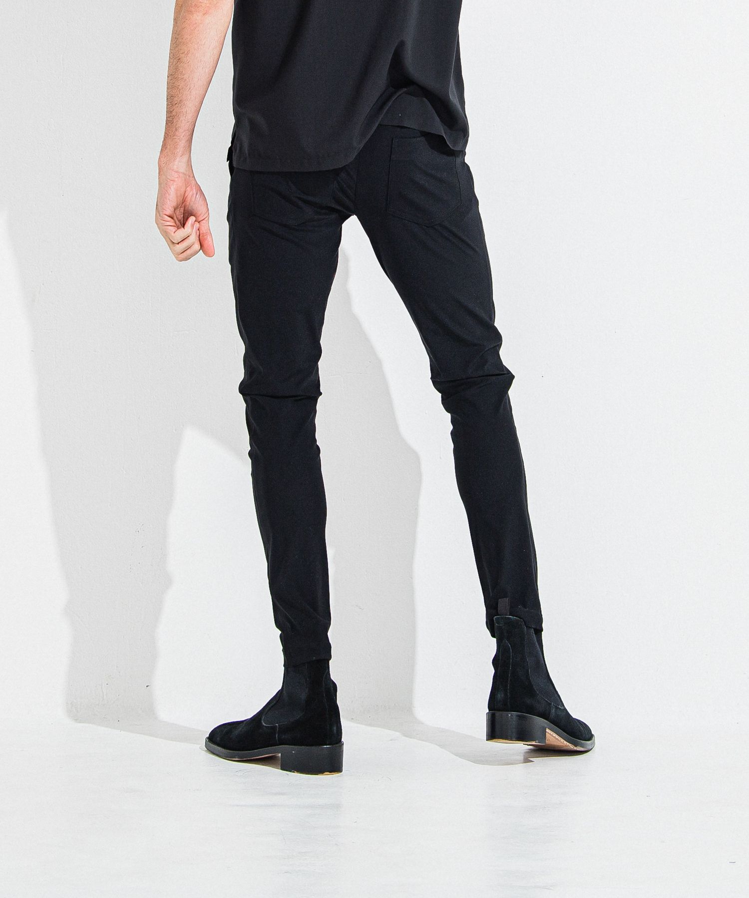 CHRIS EASY TUCK  PANTS / RC36-ST-016T / ナイロンイージータックパンツ / ブラック