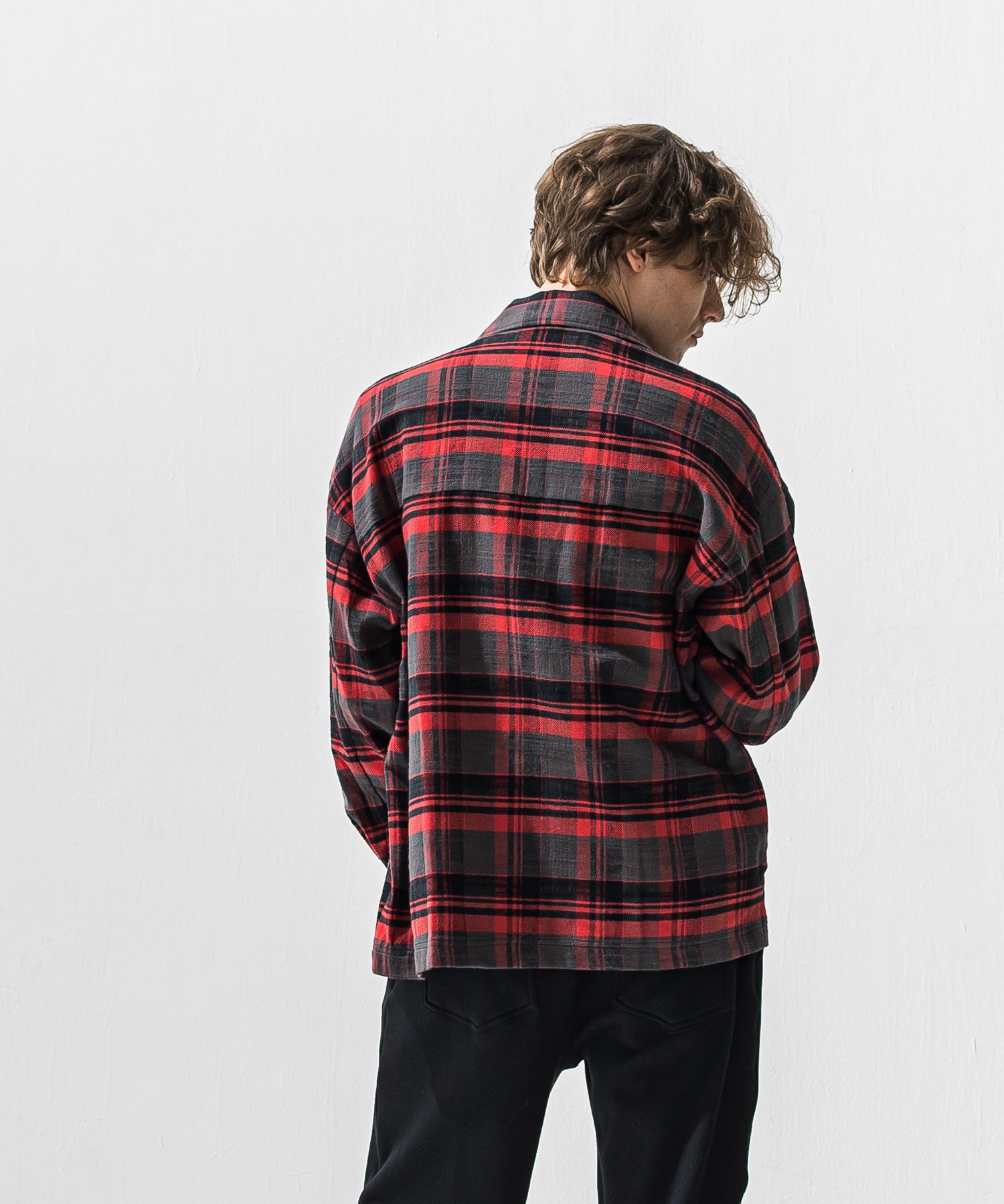 OLD SLABL CHECK JK / RC42-JK-005 / チェックCPOジャケット / レッド (12月下旬入荷予定)