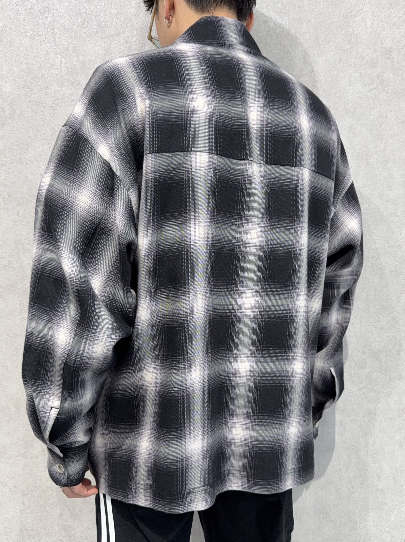 50S CHECK JK / RC39-JK-007C / チェックシャツジャケット / ブラック