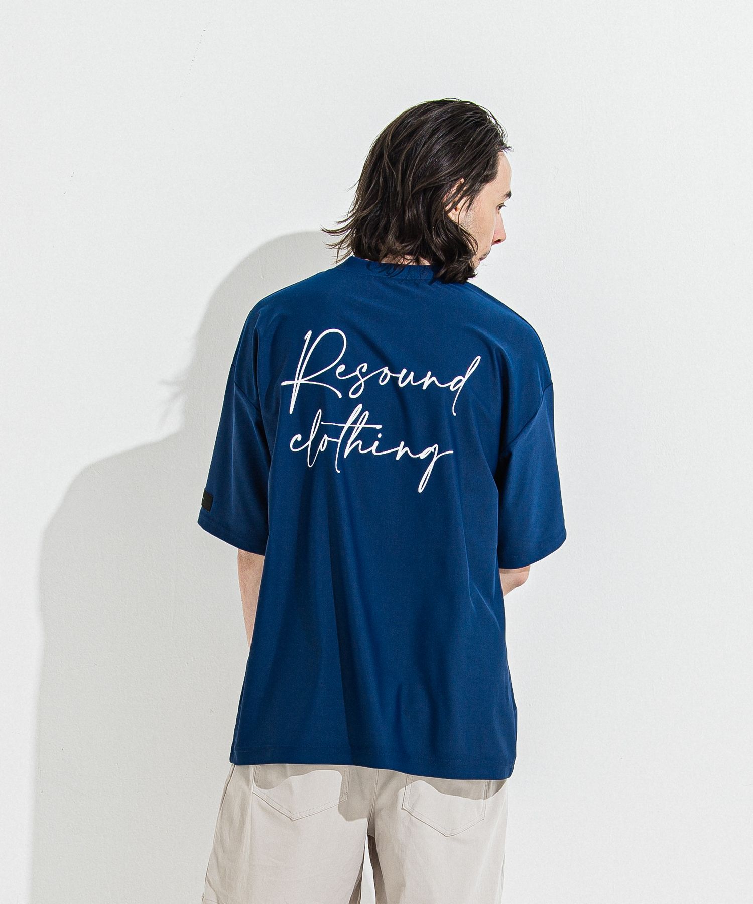 ID RUSH OVER T / RC36-T-011 / バックロゴラッシュガードビッグTシャツ / ネイビー