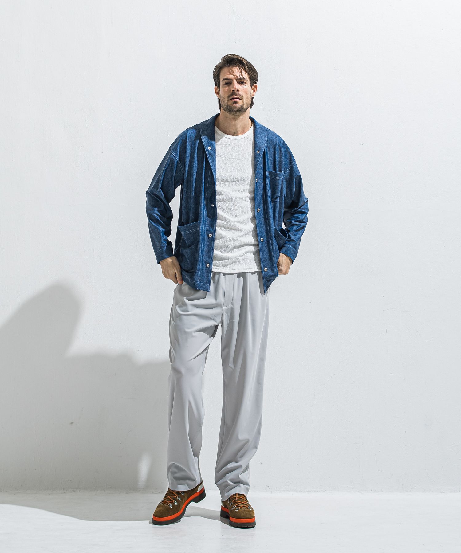 BEN PANTS / RC40-ST-038 / スーパーワイドパンツ / グレー (5月中旬入荷予定)