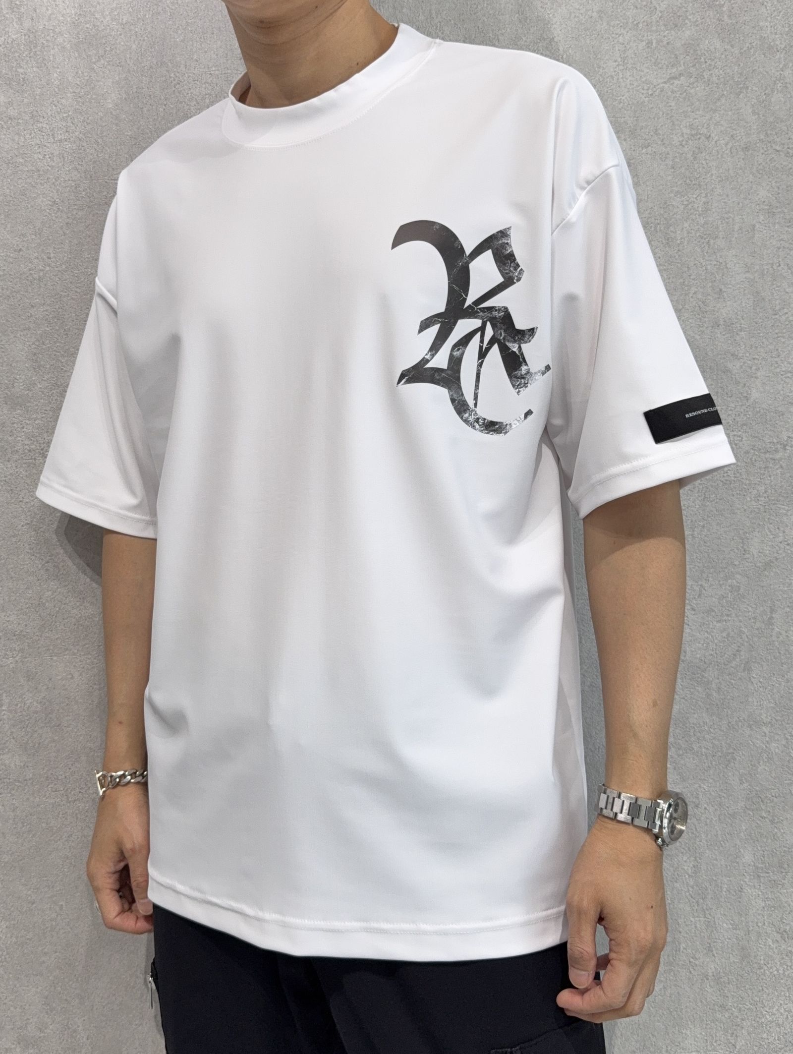 RC RUSH OVER T / RC40-T-009 / RCロゴラッシュガードビッグTシャツ / ホワイト×ブラック
