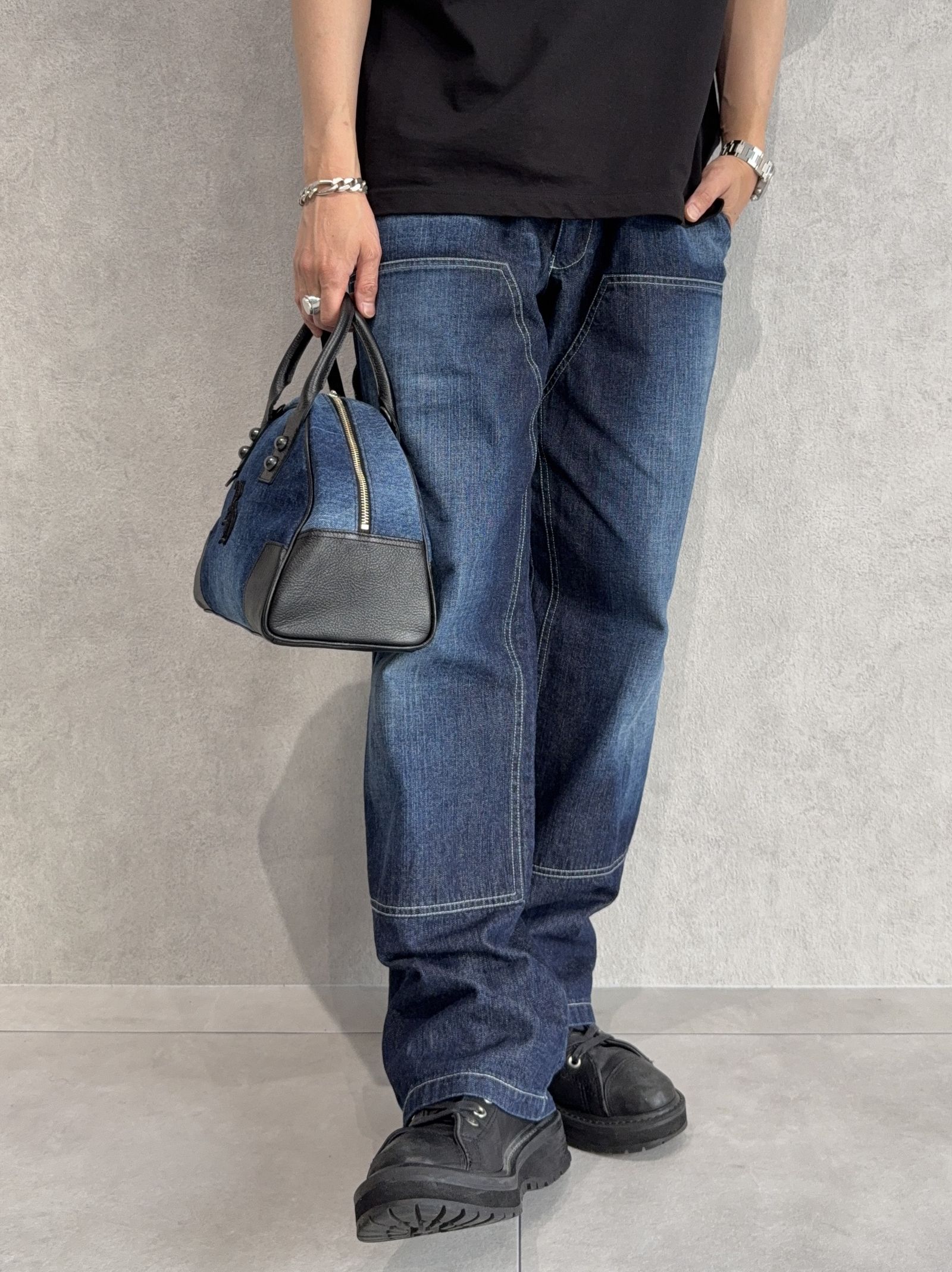 DENIM MINI BOSTON BAG / RC40-BAG-002RD / デニムミニボストンショルダーバッグ / デニム