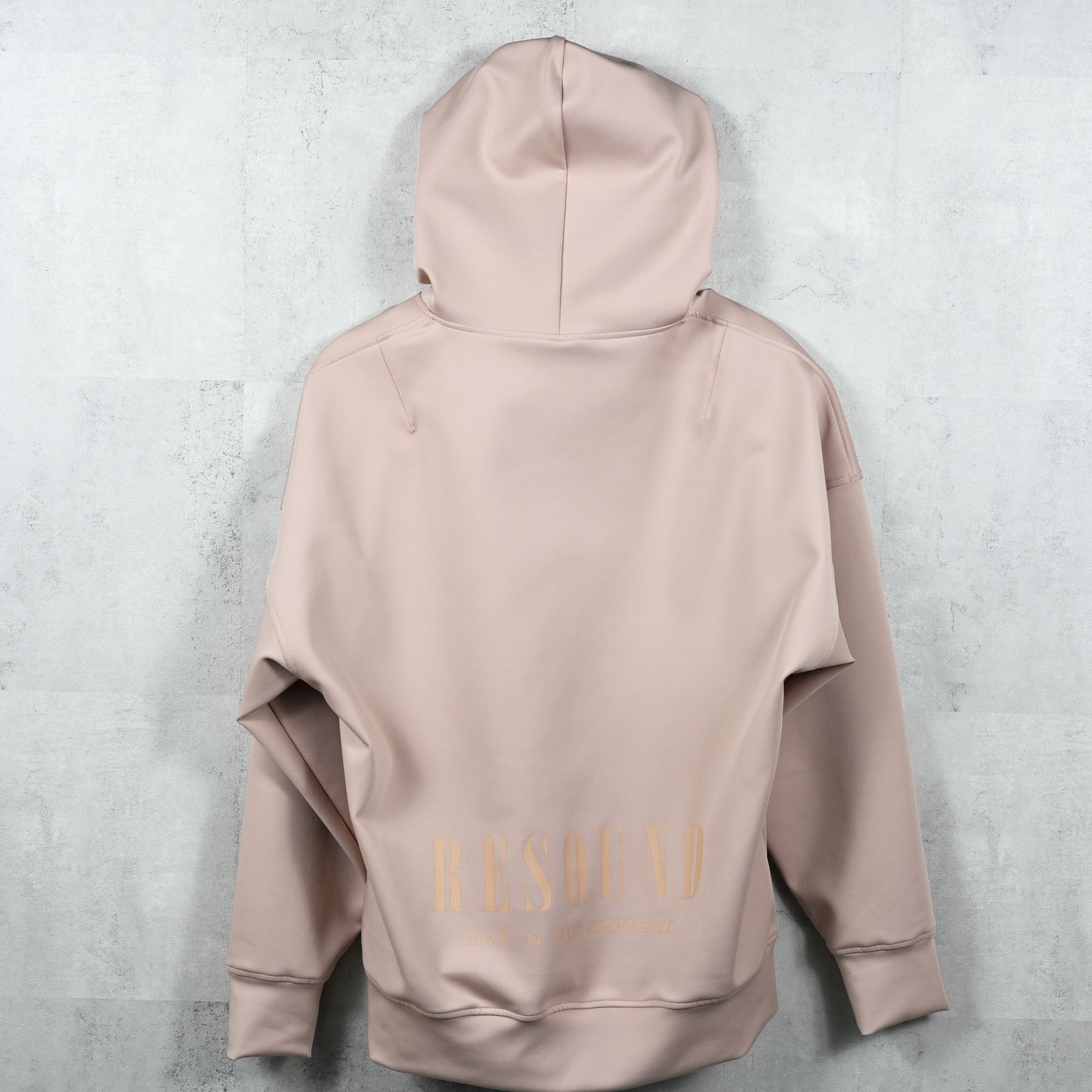 BACK ID LOOSE HOODIE / RC37-C-006 / バックロゴパーカー / ベージュ (9月中旬入荷予定)