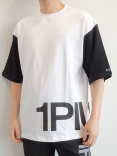 オーバーサイズバイカラー半袖Tシャツ / ust-22016