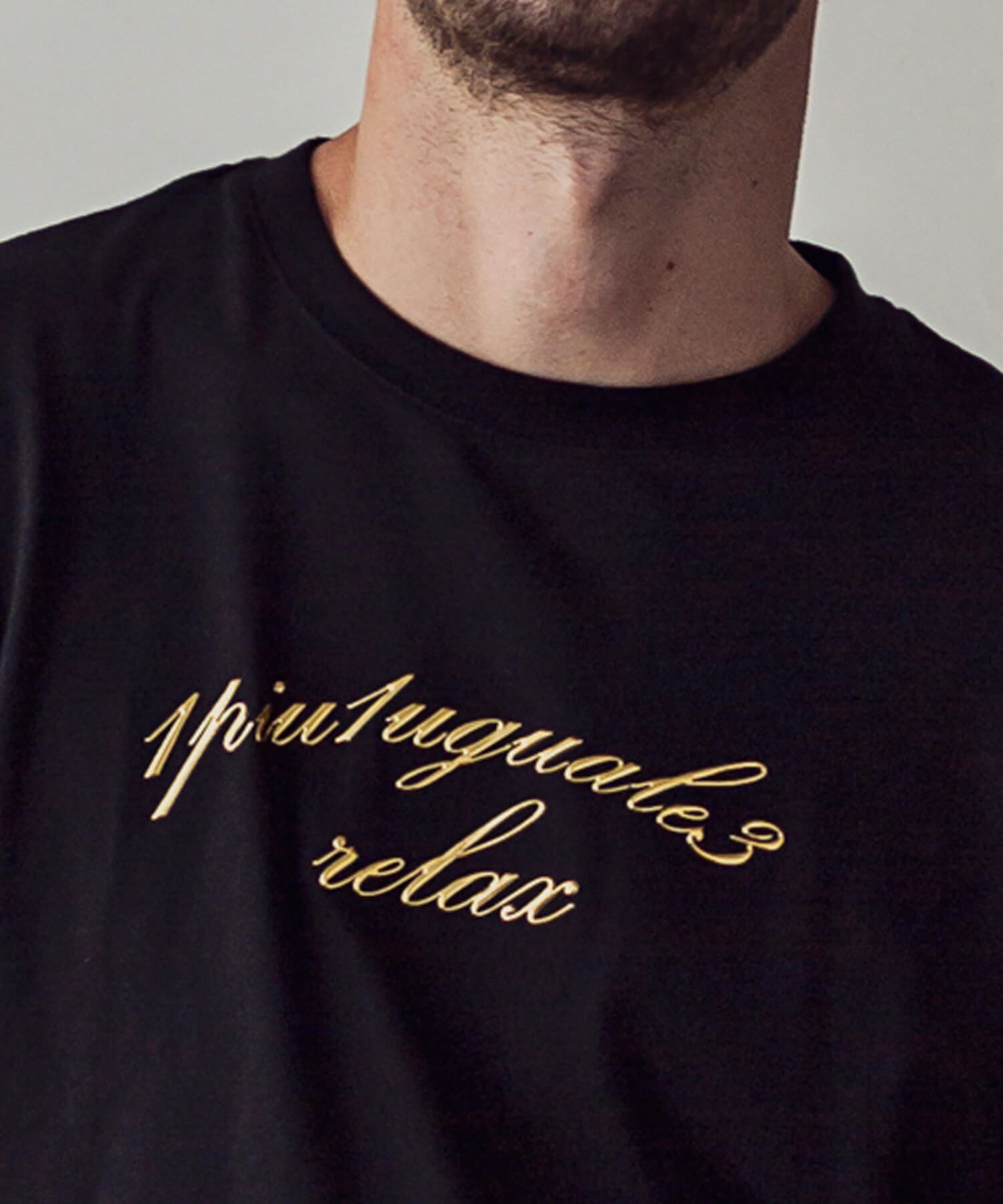 ゴールドプリントロングTシャツ / ust-20016 / ロングスリーブTシャツ