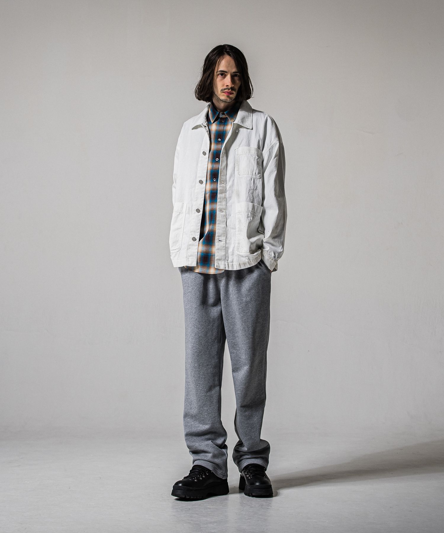 HF URAKE WIDE TUCK PANTS / RC39-ST-016WT / 高機能スウェットワイドタックパンツ / グレー (1月中旬入荷予定)