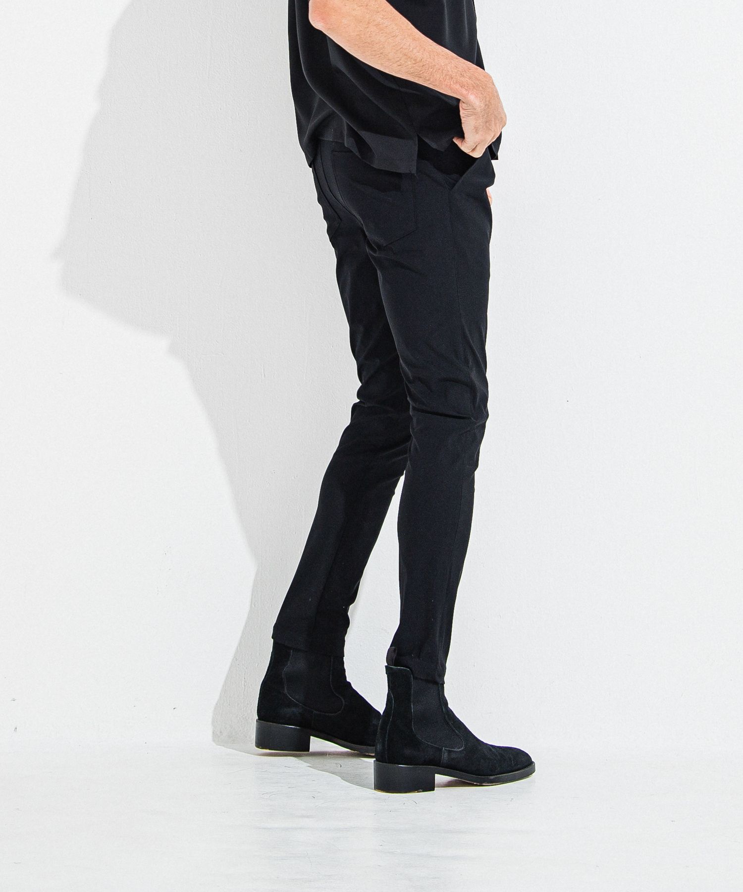 CHRIS EASY TUCK  PANTS / RC36-ST-016T / ナイロンイージータックパンツ / ブラック