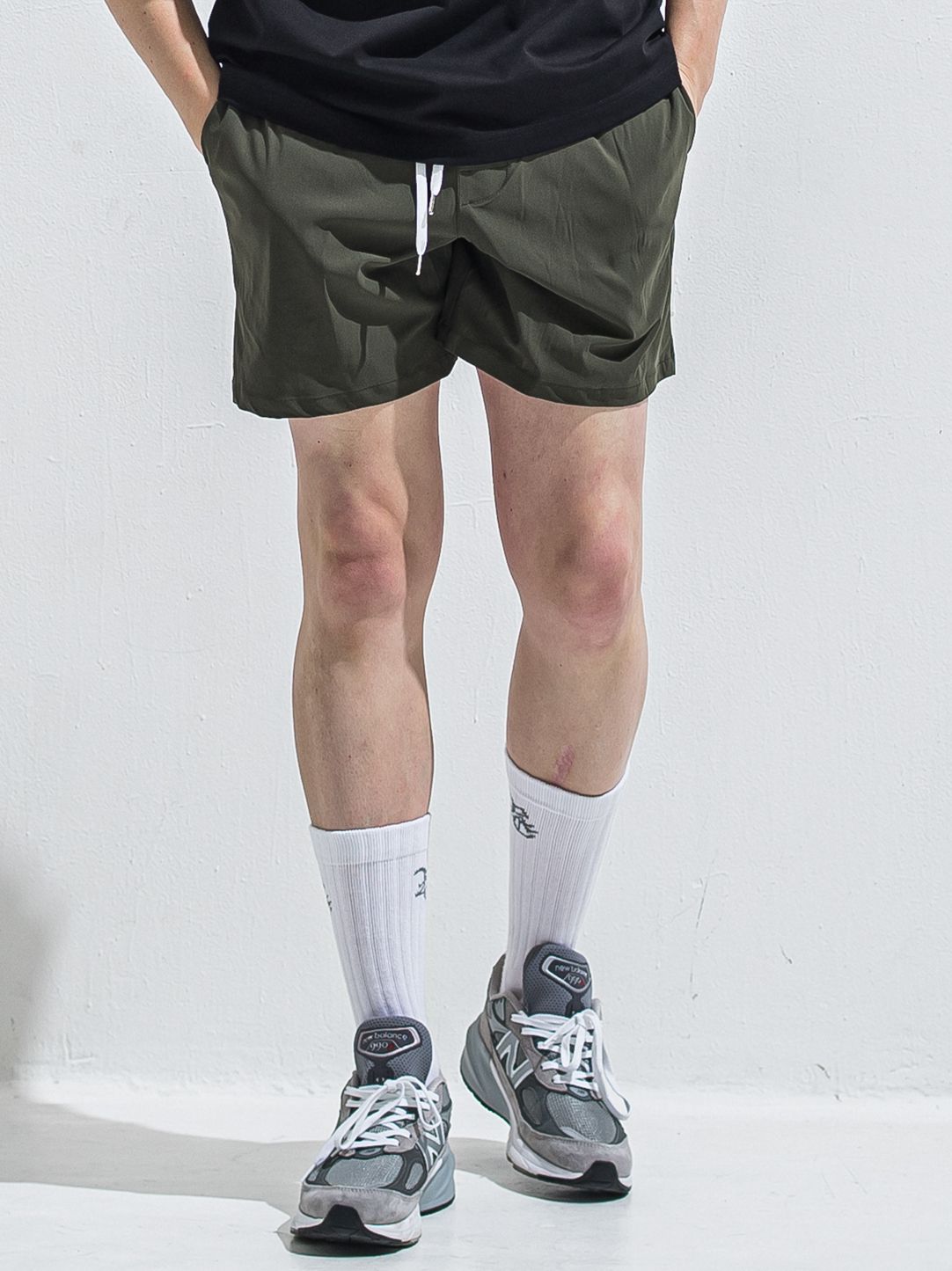 TV NYLON SHORTS / RC40-HP-004 / リラックスナイロンショーツ / カーキ (6月上旬入荷予定)