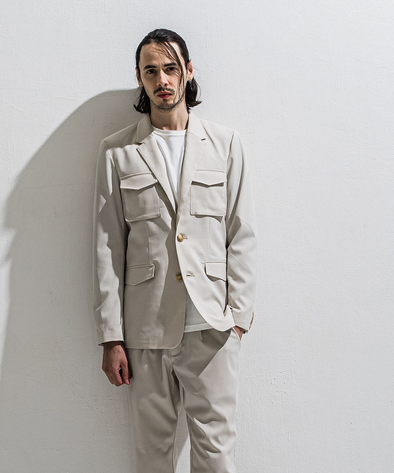 PS-65 JACKET / DP1-JK-002 / ミリタリーテーラードジャケット / ベージュ (2月中旬入荷予定)