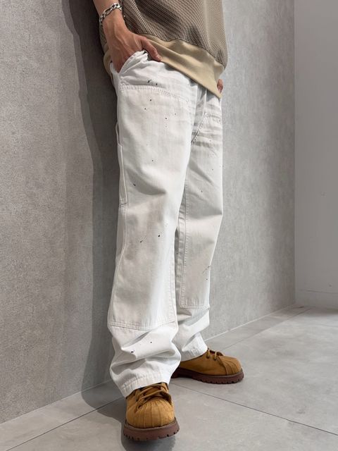 DELAYスキッパーポロ×RESOUNDダブルニーデニムコーデ