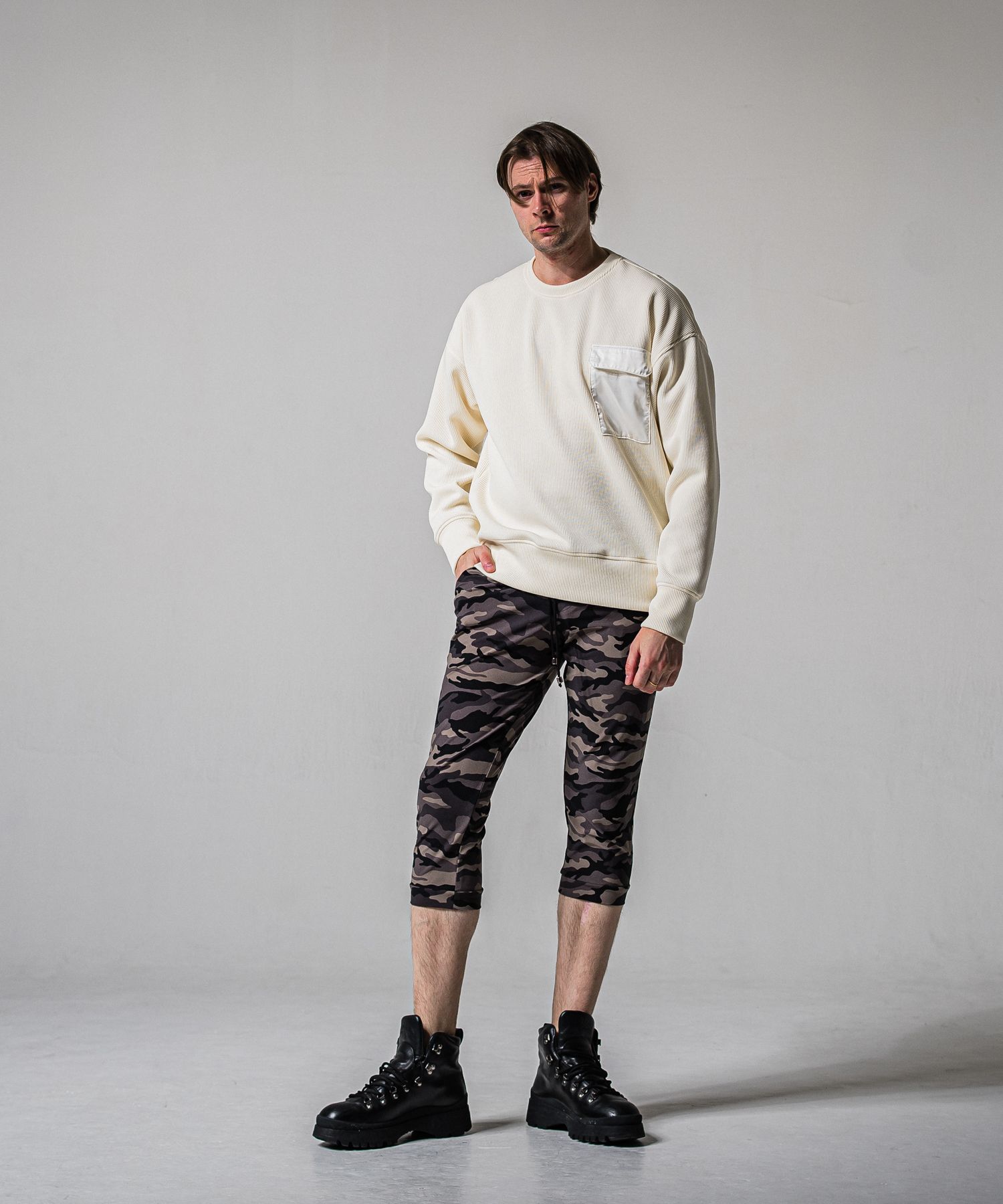 RE CROPPED PT / RC39-HP-002 / クロップドパンツ / ブラックカモフラージュ (4月上旬入荷予定)