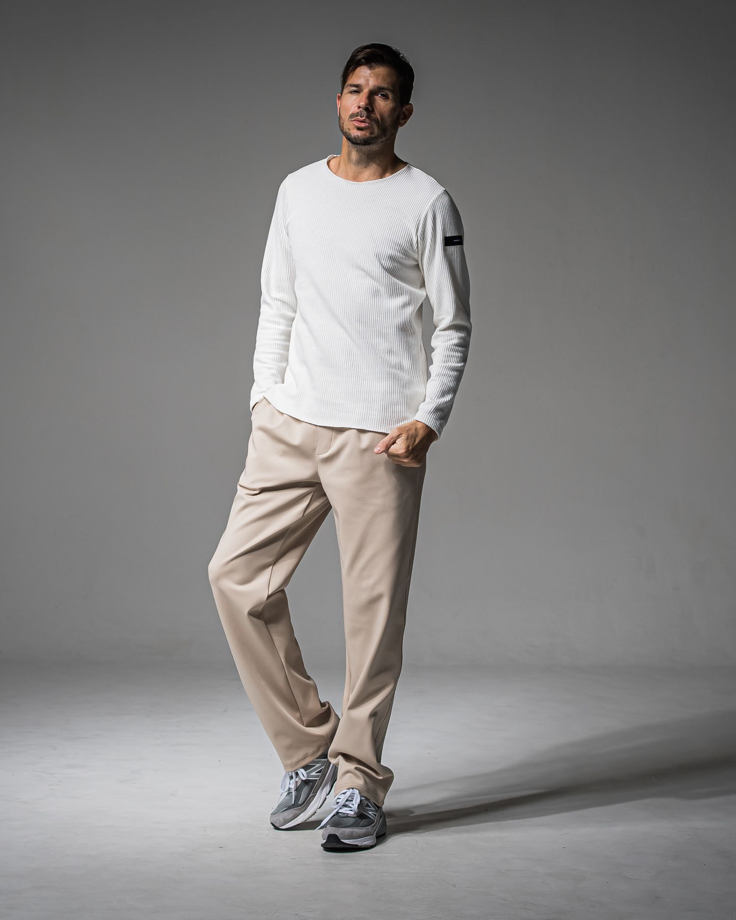 CHRIS EASY WIDE TUCK PANTS / RC37-ST-016WT / ワイドタックパンツ / ベージュ