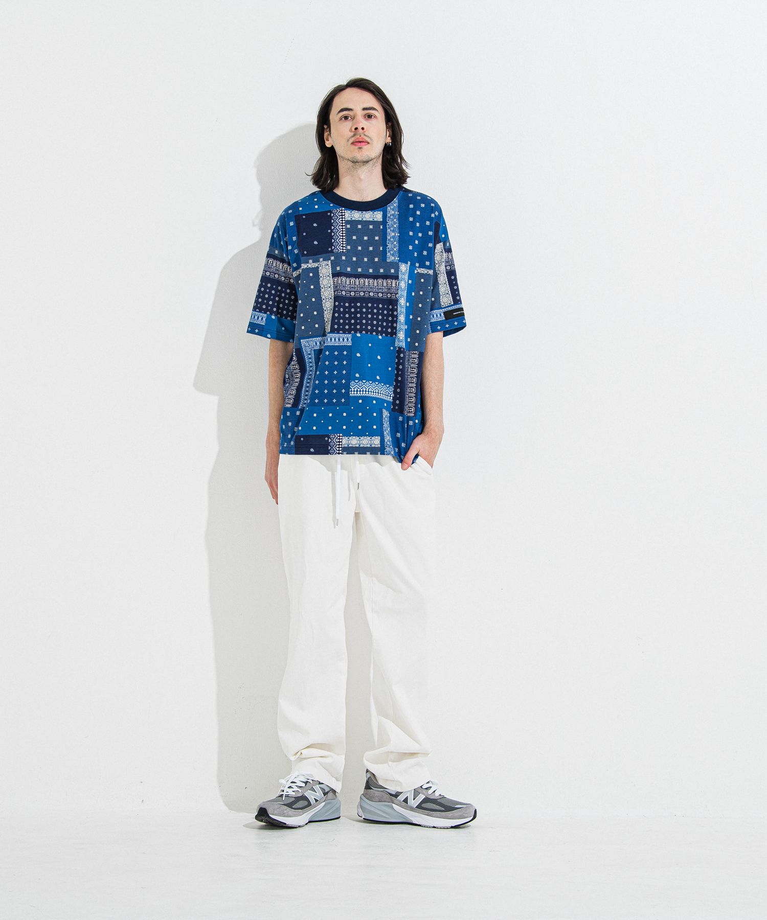DENIM JERSEY WIDE PT / RC36-ST-016WTD / ライトオンスデニムジャージワイドパンツ / ホワイト