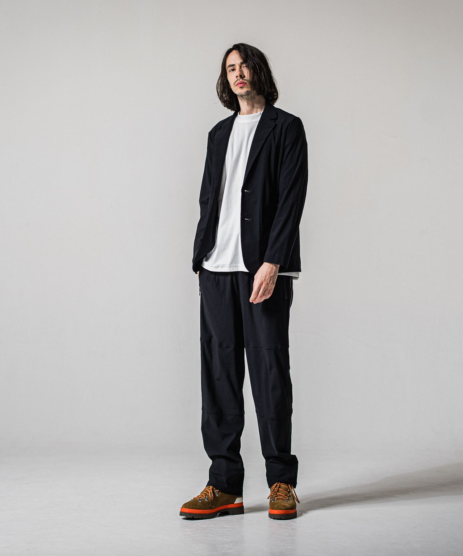 GARY LOOSE JACKET / RC39-JK-001 / ナイロンルーズテーラードジャケット / ナイロンブラック (2月下旬入荷予定)