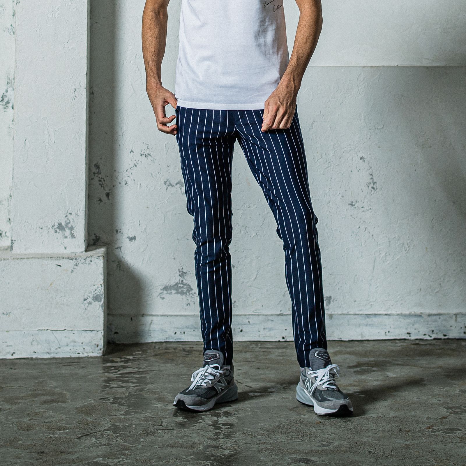 CHRIS EASY PANTS / RC35-ST-016 / イージーパンツ / ネイビーストライプ