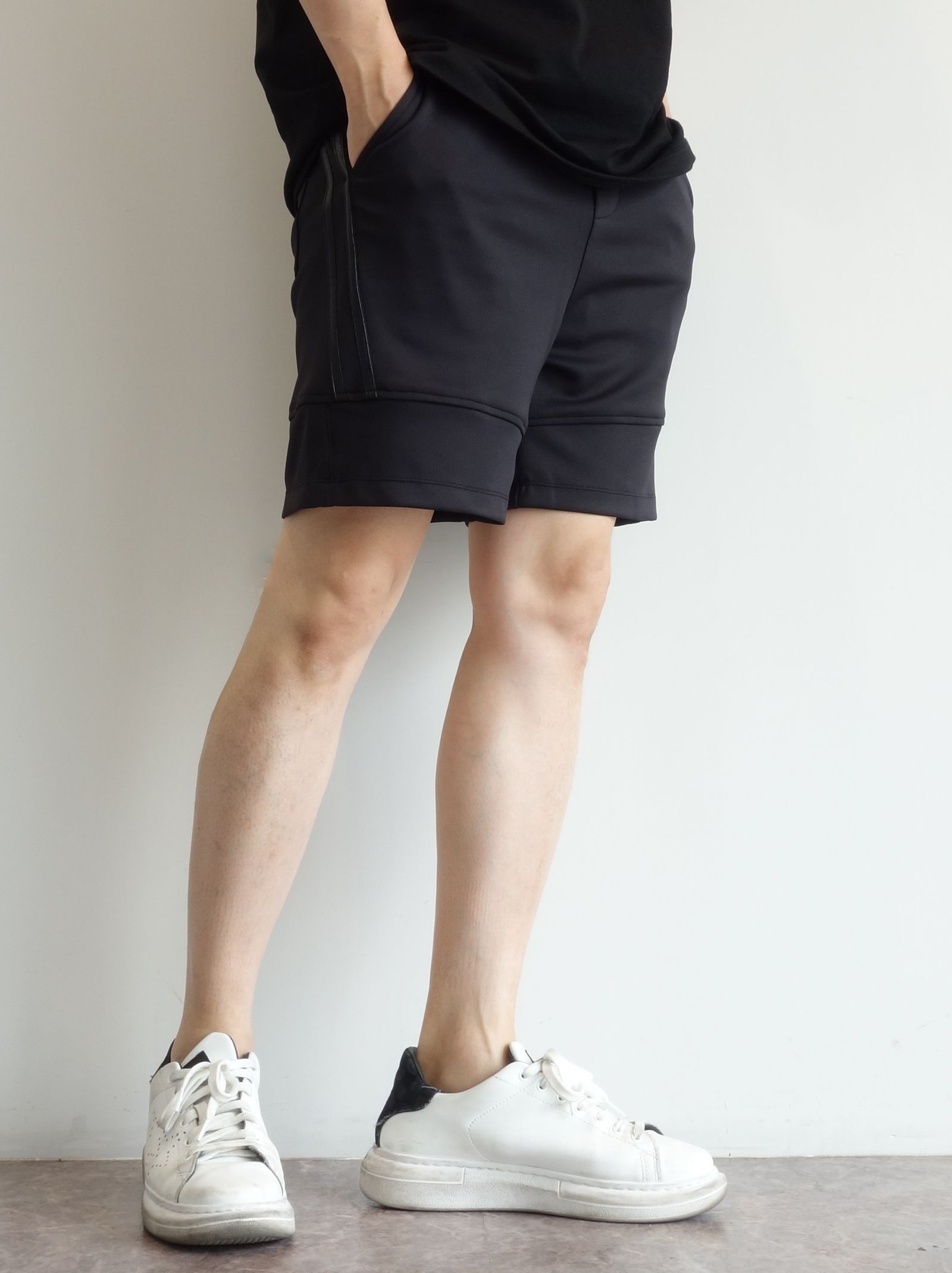 TYLER LINE SHORTS / RC28-HP-001 / 斜めラインハーフパンツ / ブラック