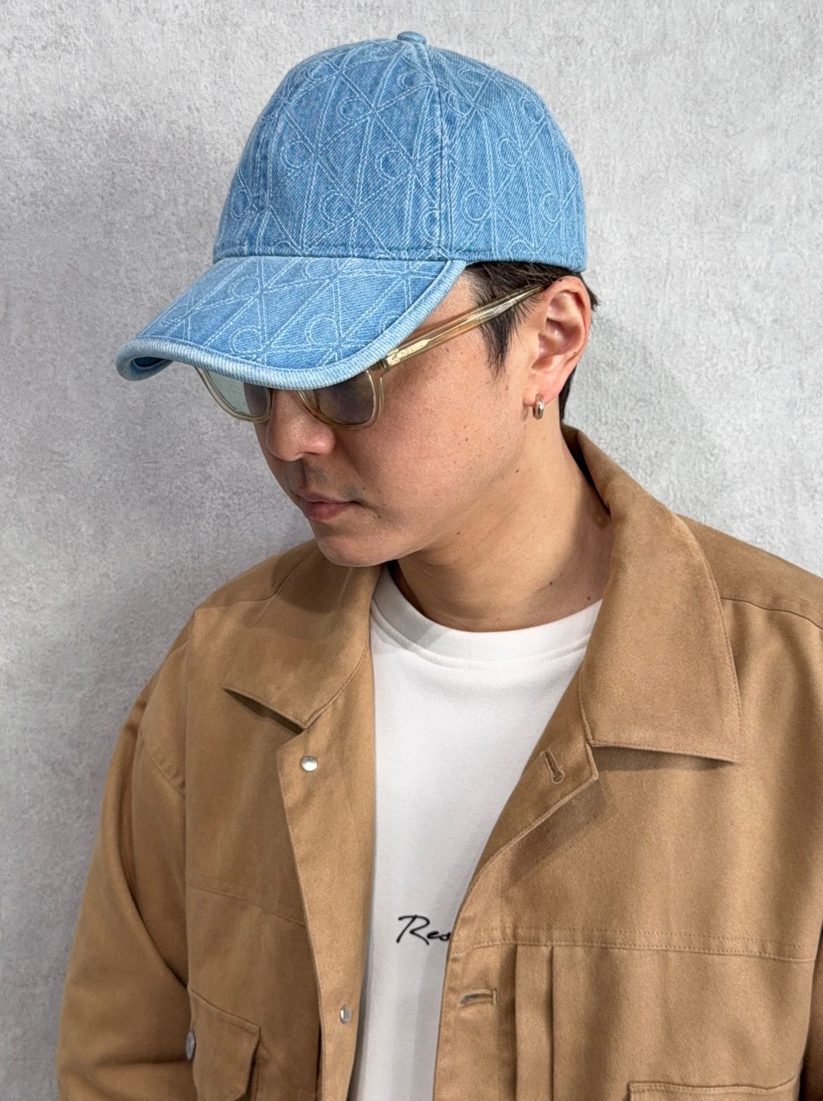 エンブレムキルトレザーパッチデニムキャップ / 4D5030G / VHJ(ブルー)