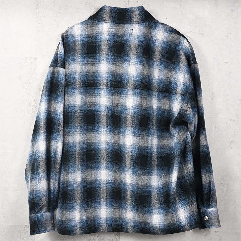 FLANNEL CHECK JK / RC38-JK-007 / フランネルチェックCPOジャケット / ブルー (10月中旬入荷予定)