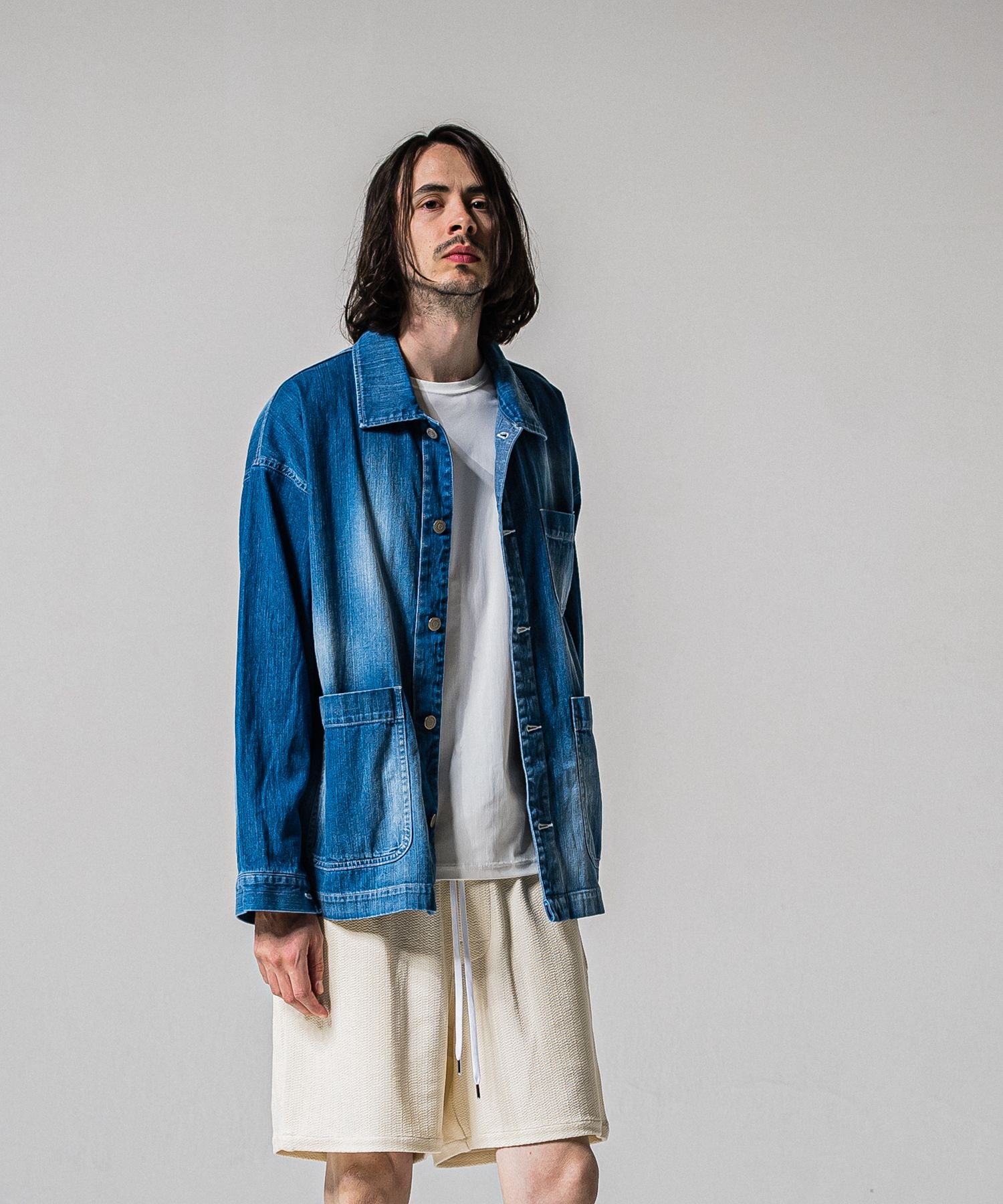 RC CAVER ALL / RC39-JK-004 / デニムカバーオール / ライトインディゴ (2月中旬入荷予定)