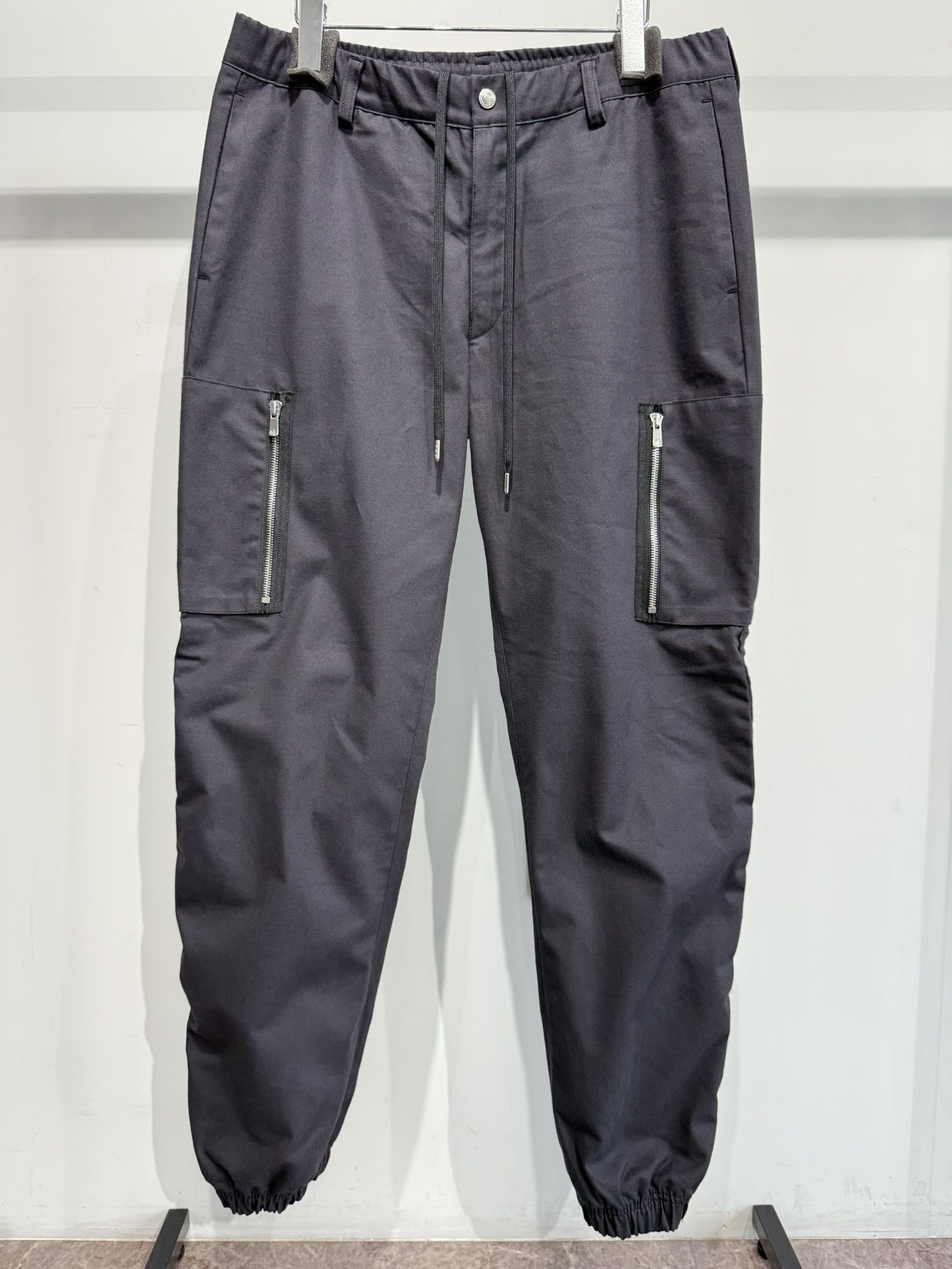 DAVID CARGO PANTS / RC35-ST-040 / ミリタリー裾ゴムカーゴパンツ / ブラック